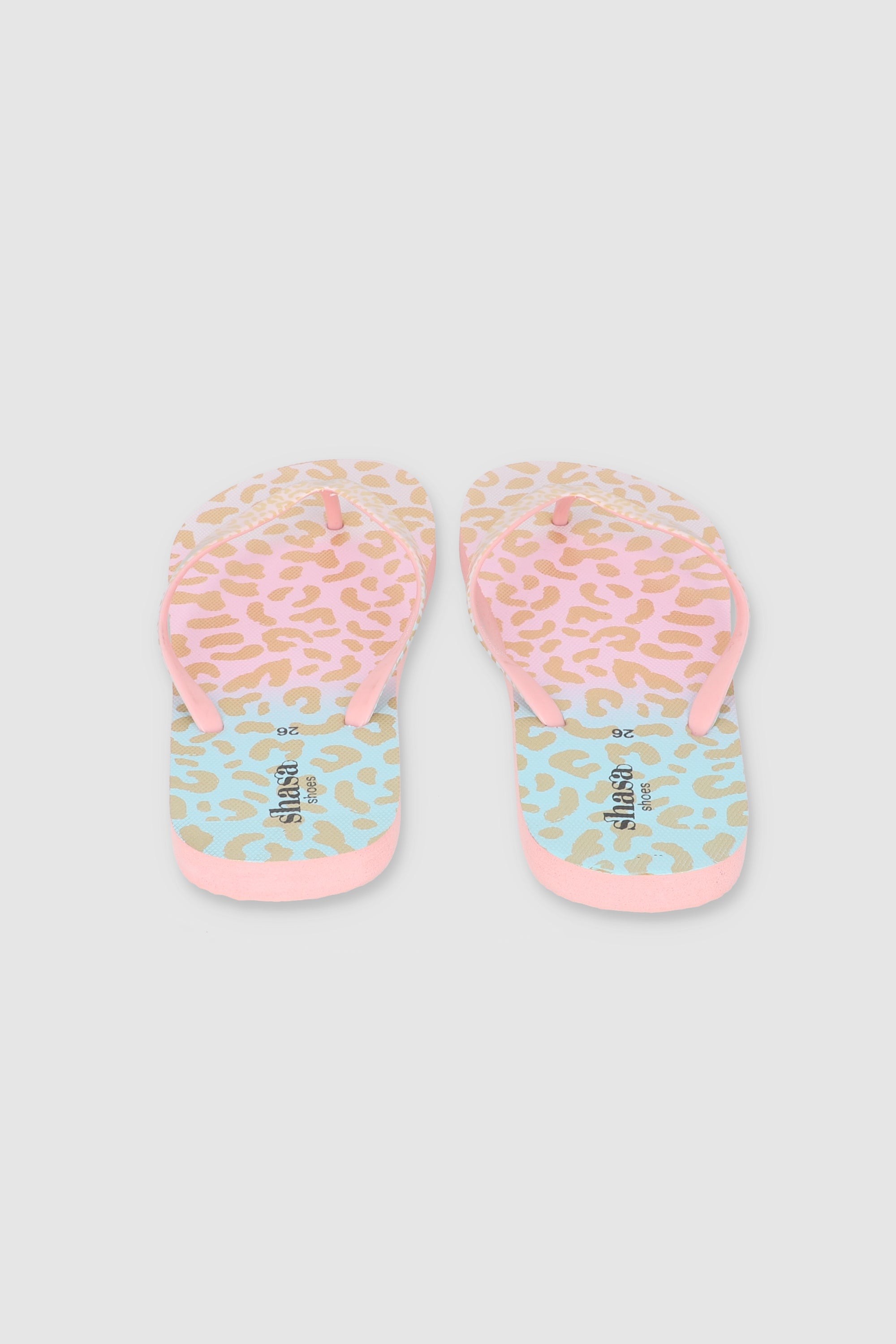 FLIP FLOPS ANIMAL PRINT METALICO MULTICOLOR PASTEL