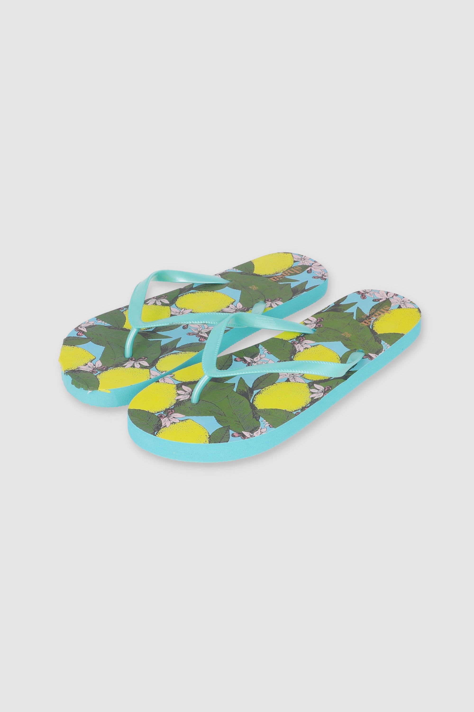 FLIP FLOPS LIMONES AZUL