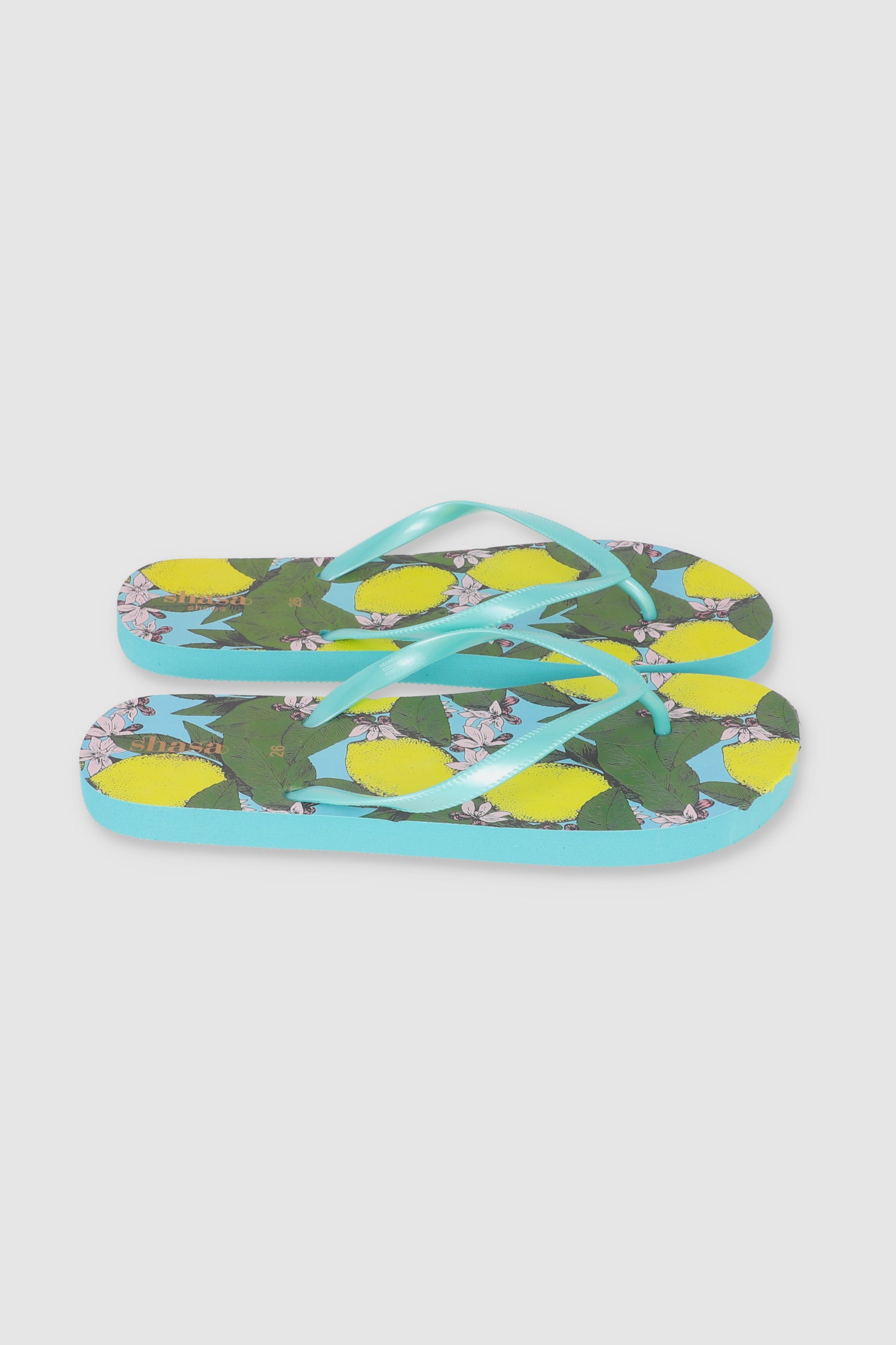 FLIP FLOPS LIMONES AZUL