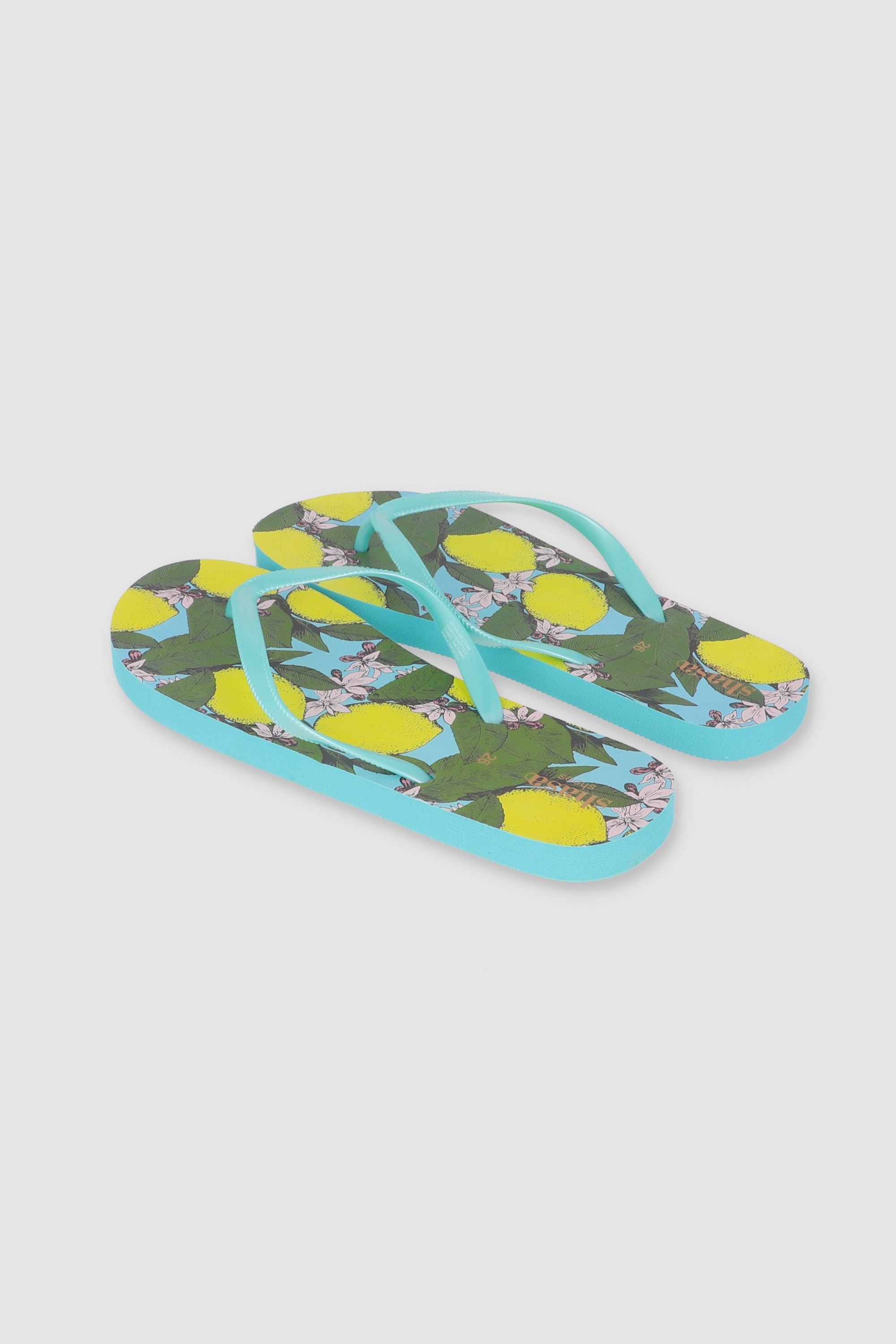 FLIP FLOPS LIMONES AZUL