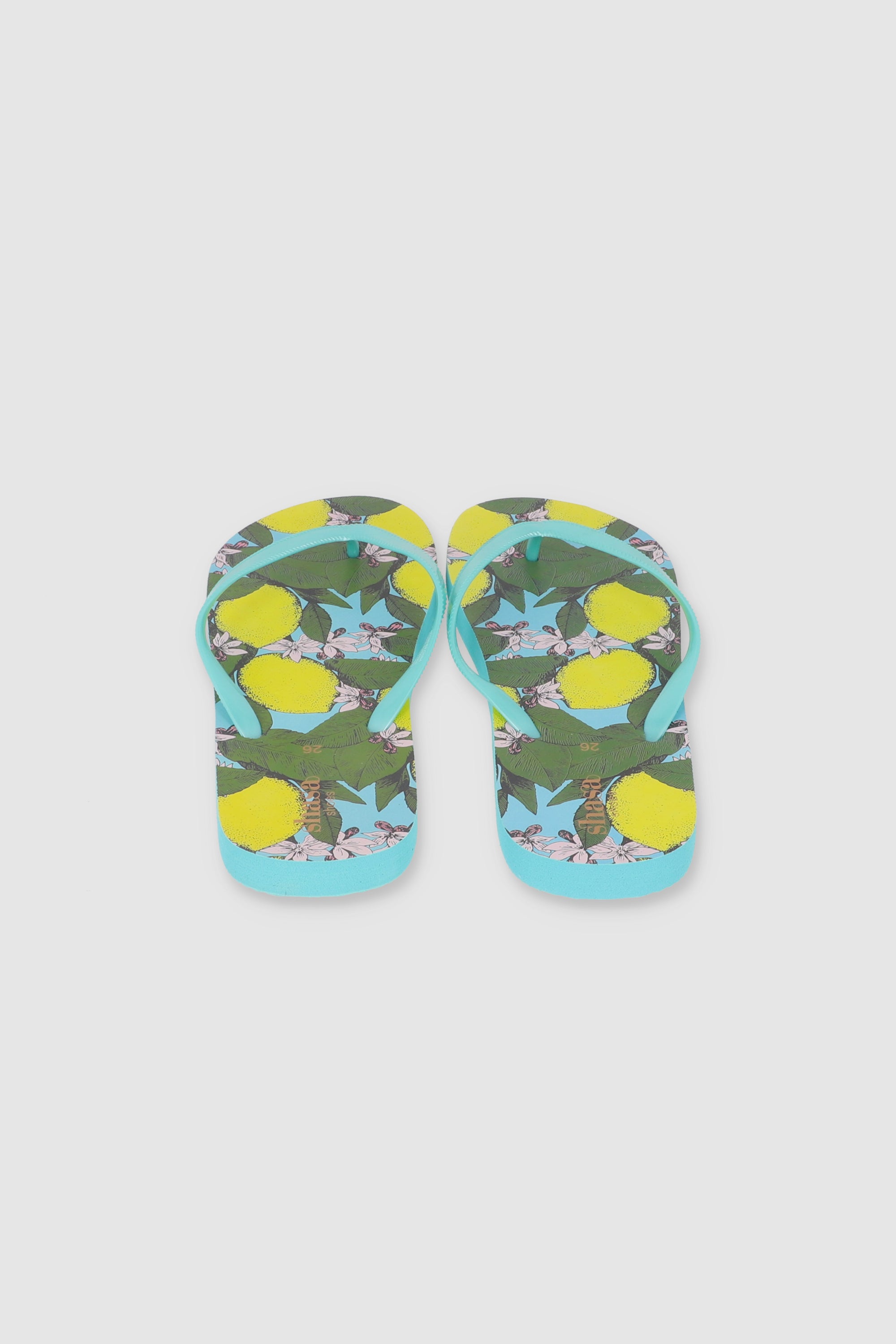 FLIP FLOPS LIMONES AZUL