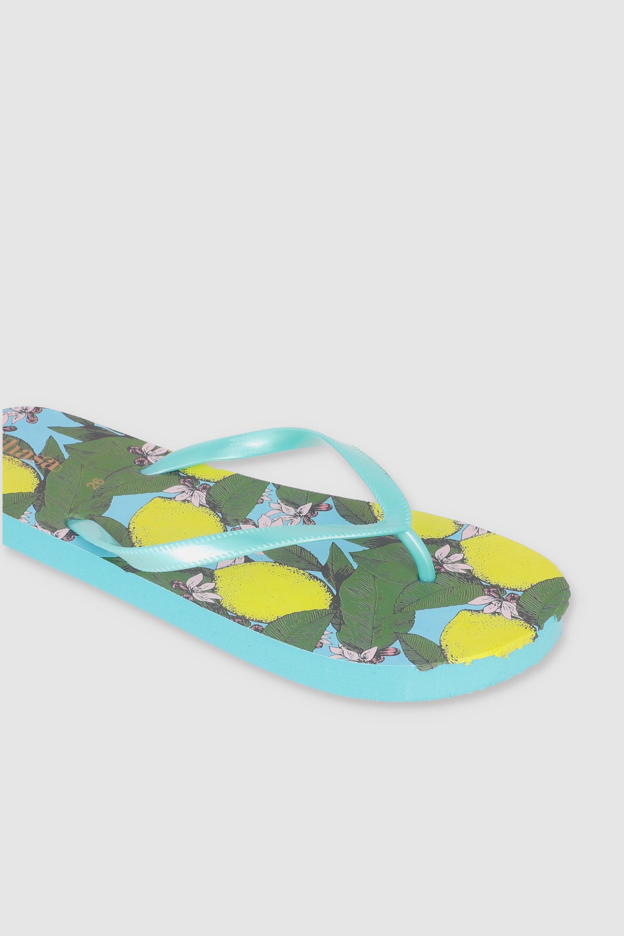 FLIP FLOPS LIMONES AZUL