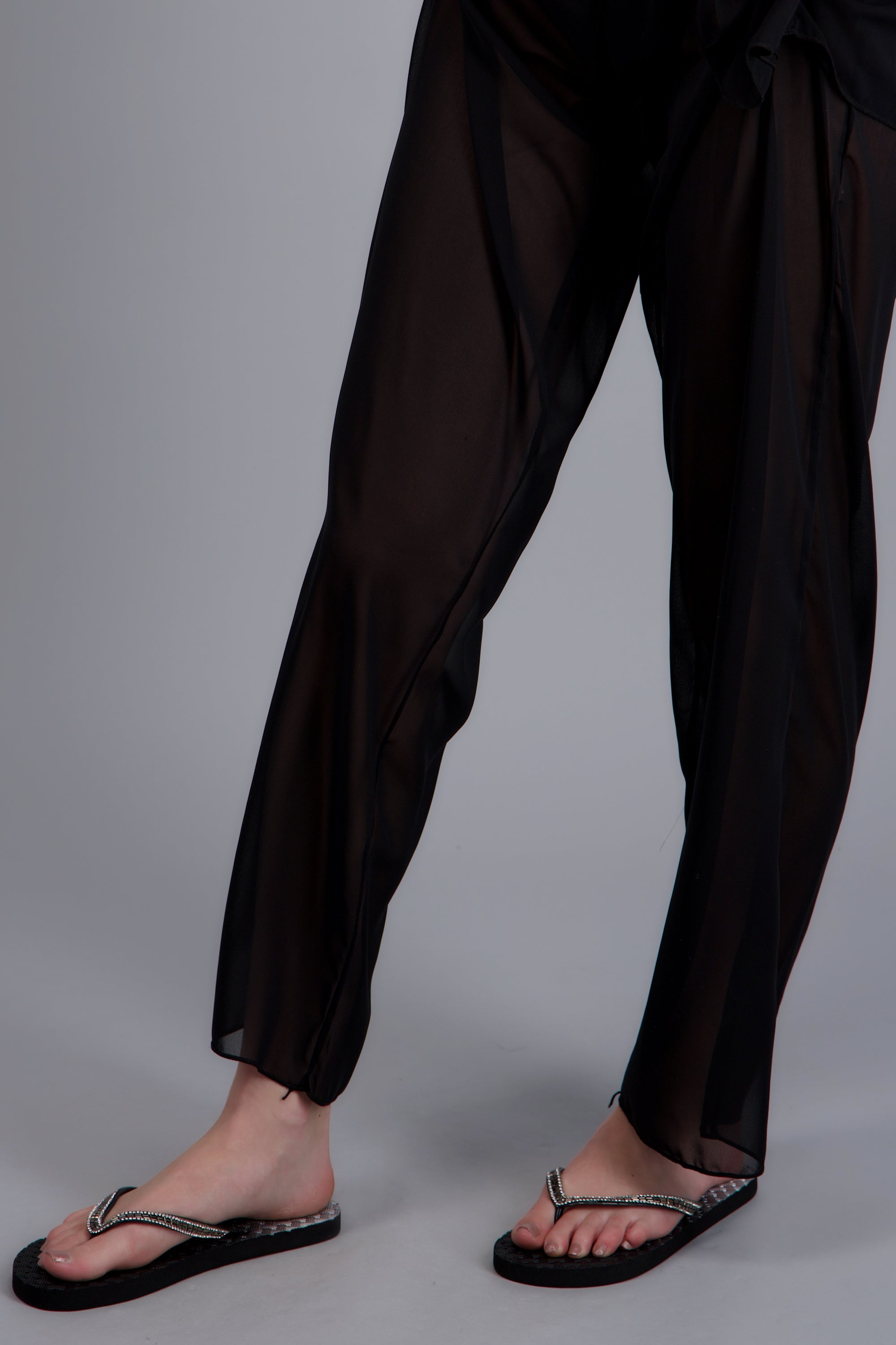 Flip Flops Textura Canasta Chinela Brillos NEGRO