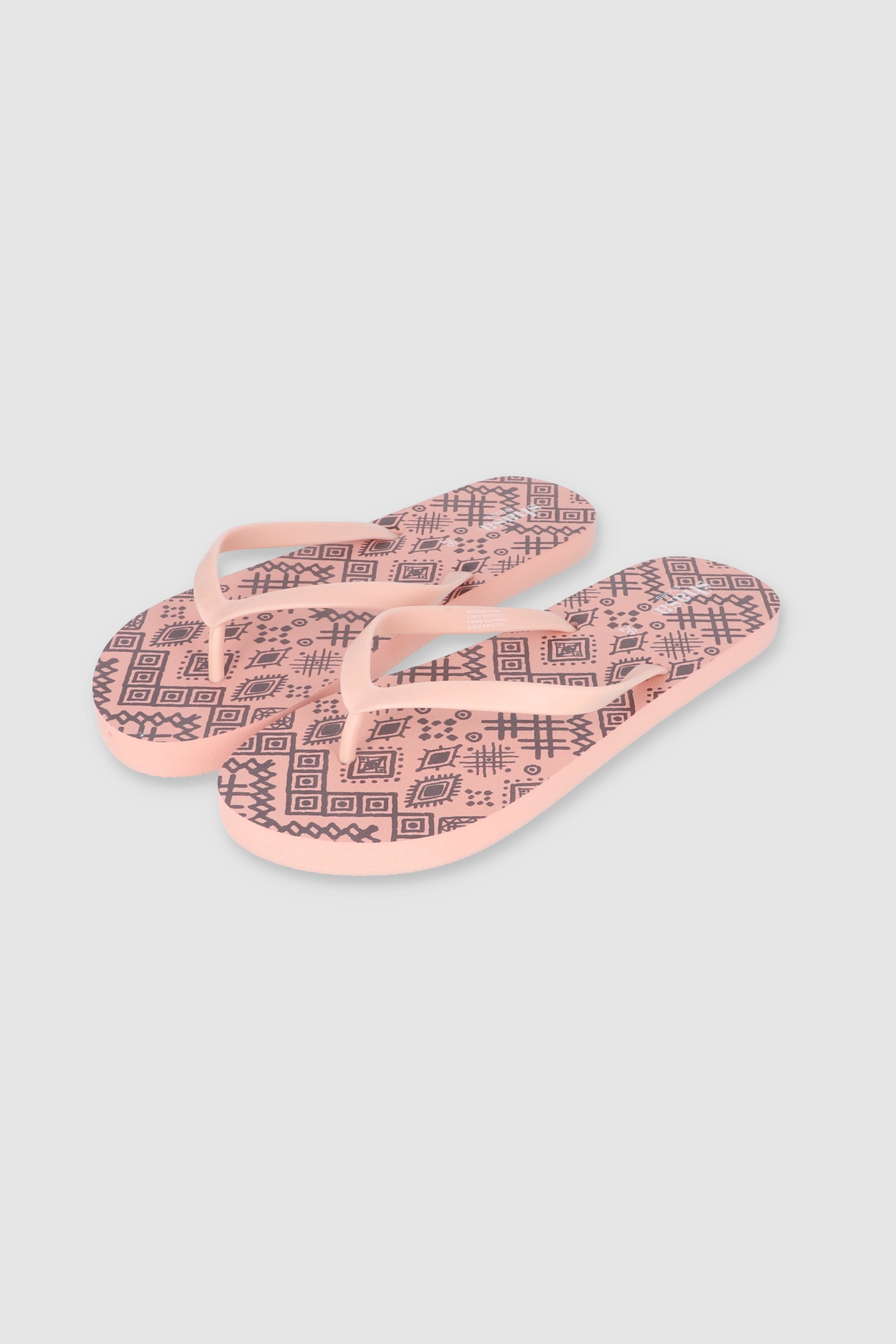 FLIP FLOPS DISEÑO TRIBAL PALO DE ROSA