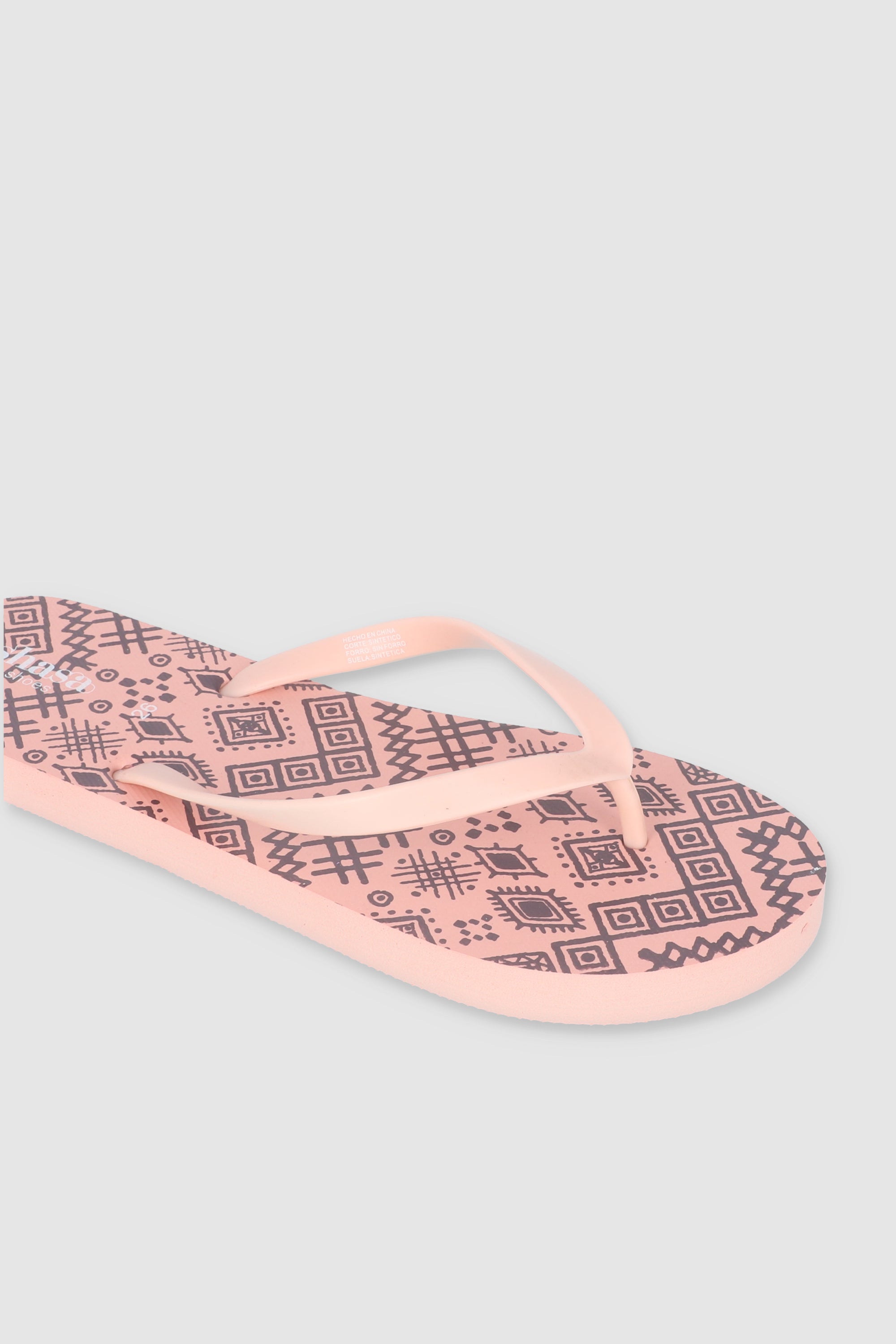 FLIP FLOPS DISEÑO TRIBAL PALO DE ROSA