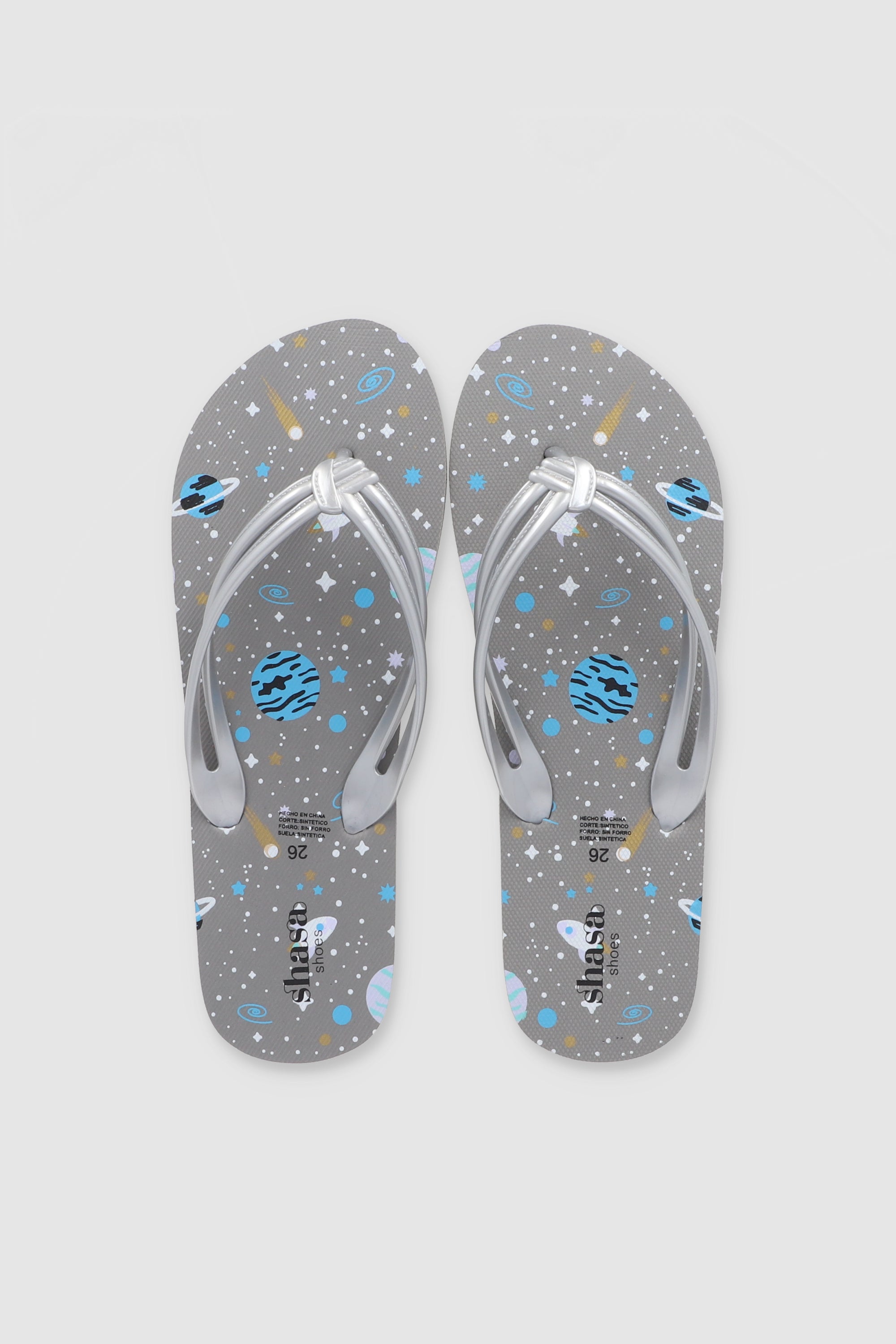 FLIP FLOPS PLANETAS PLATA