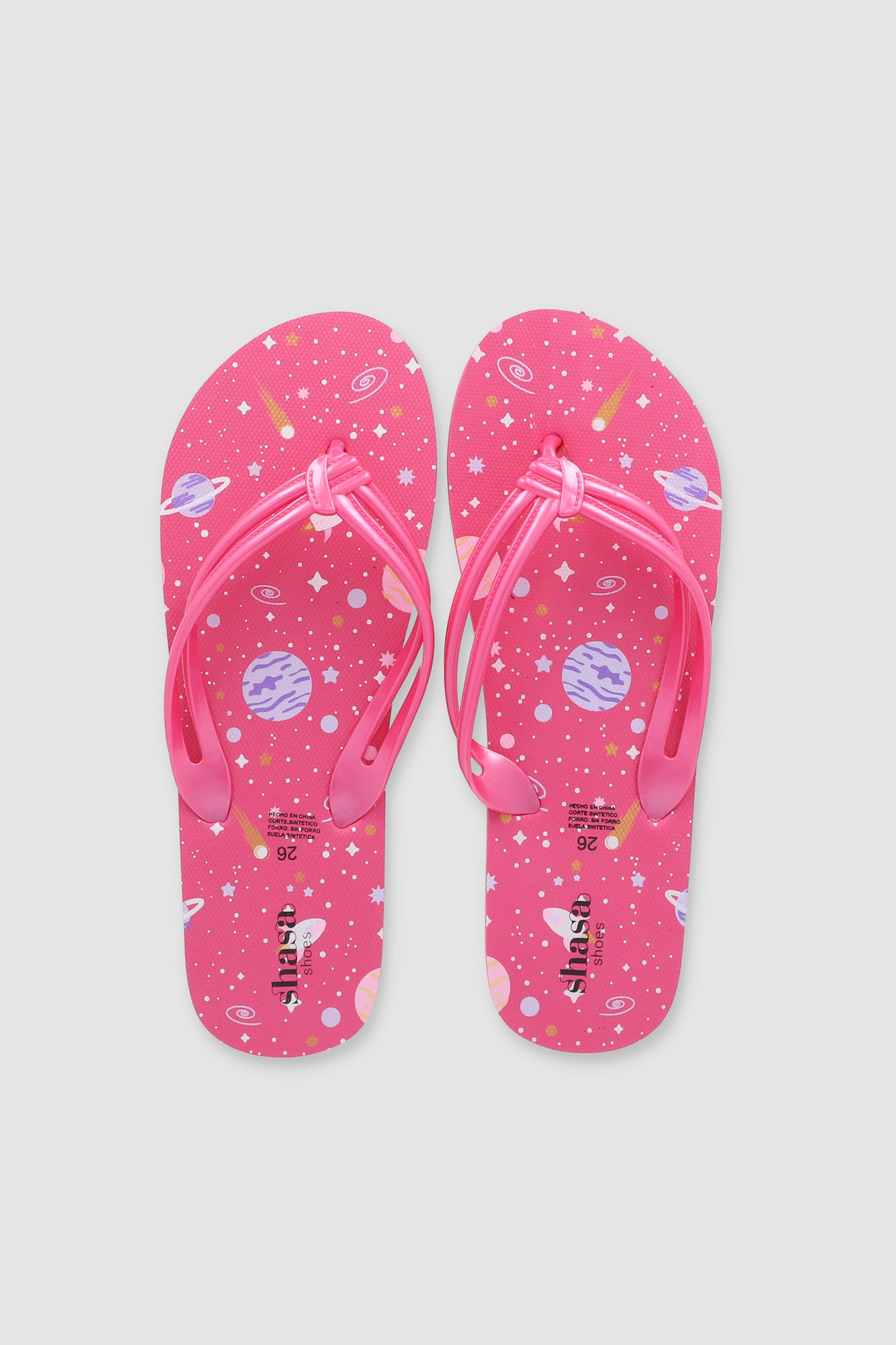 FLIP FLOPS PLANETAS ROSA