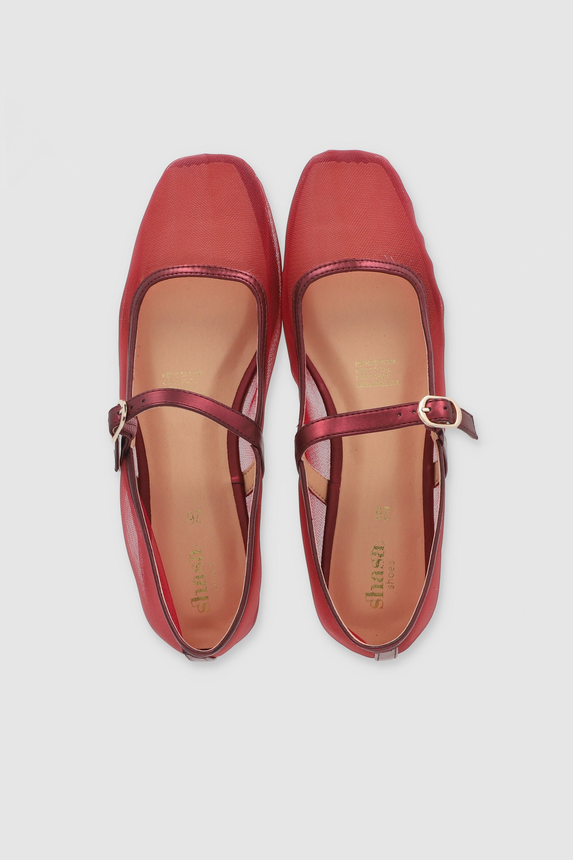 FLAT BALERINA RED PALO DE ROSA