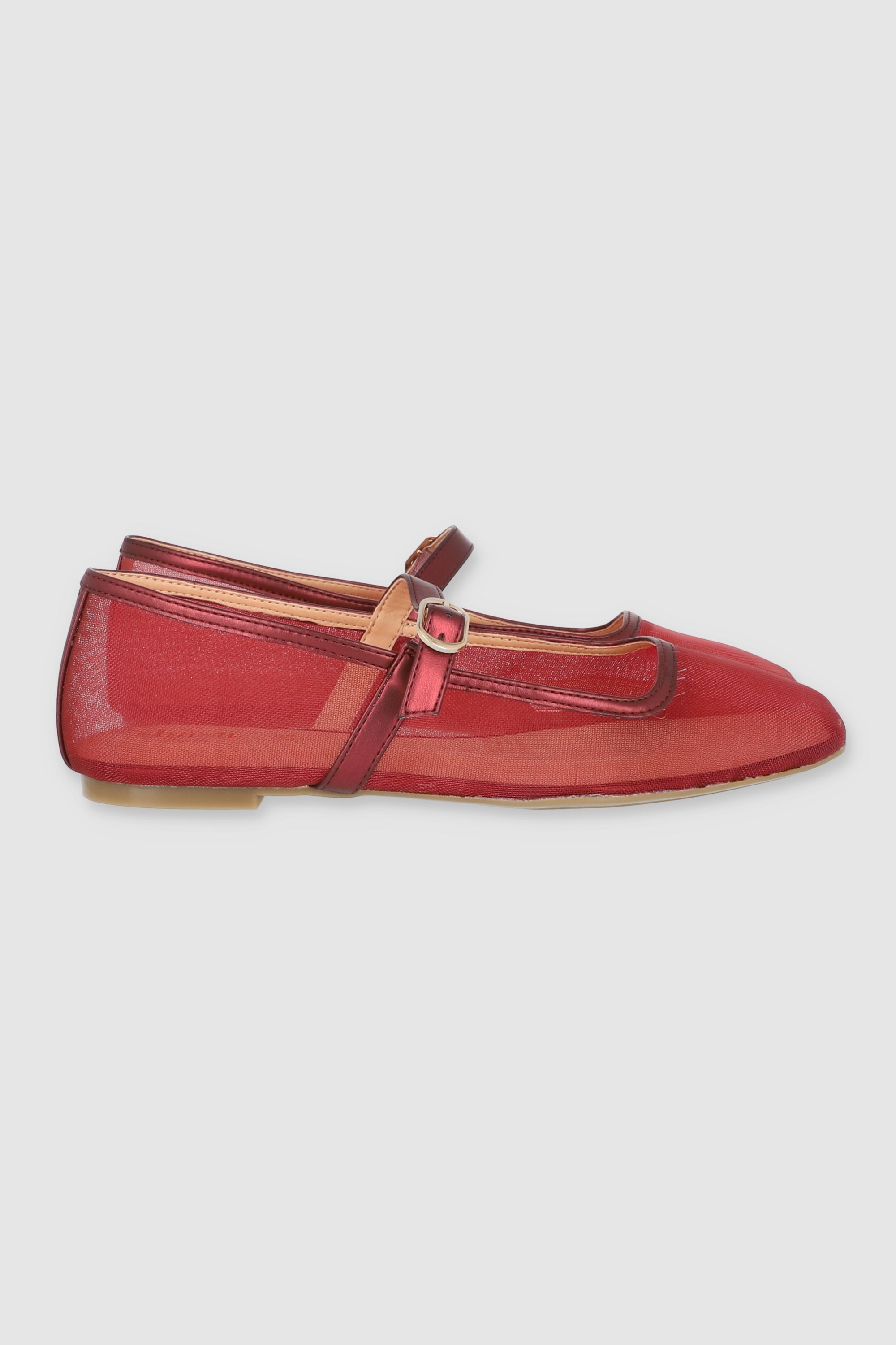 FLAT BALERINA RED PALO DE ROSA