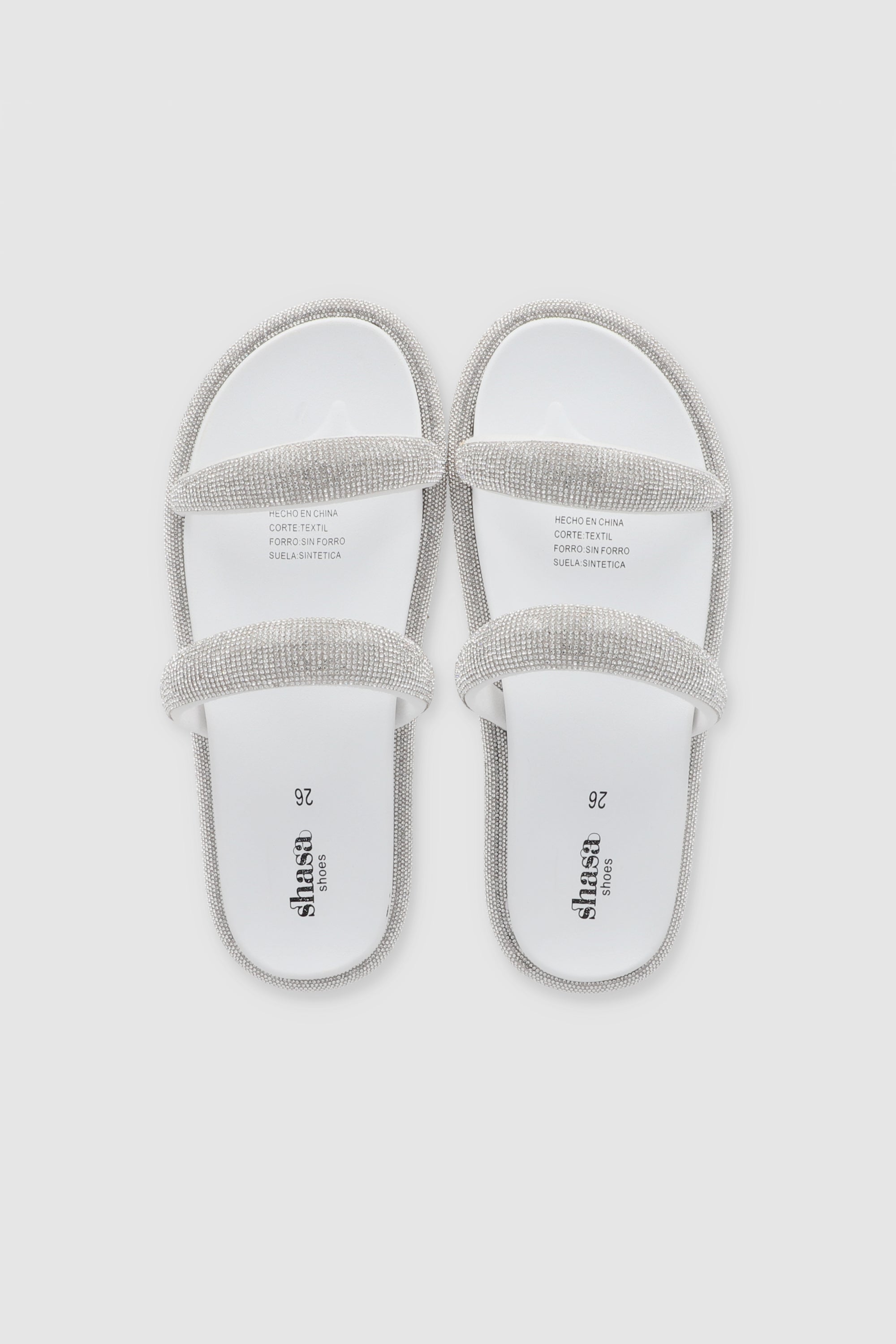 Shasa Chanclas De Brillos Sandalias Dos Tiras