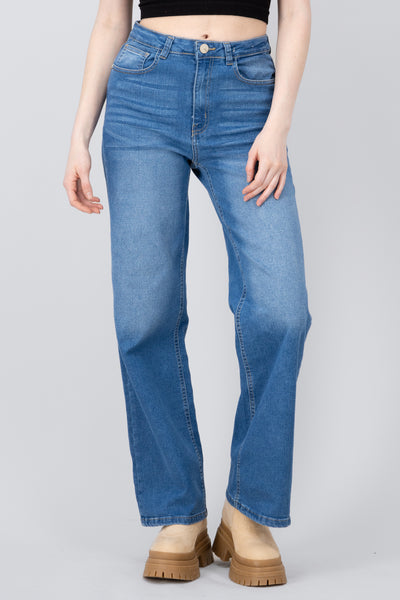 Jeans wide leg básicos