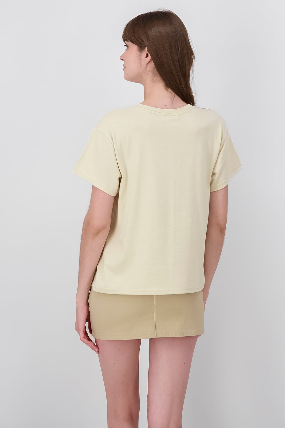 Playera Manga Corta Osito Brooklyn BEIGE