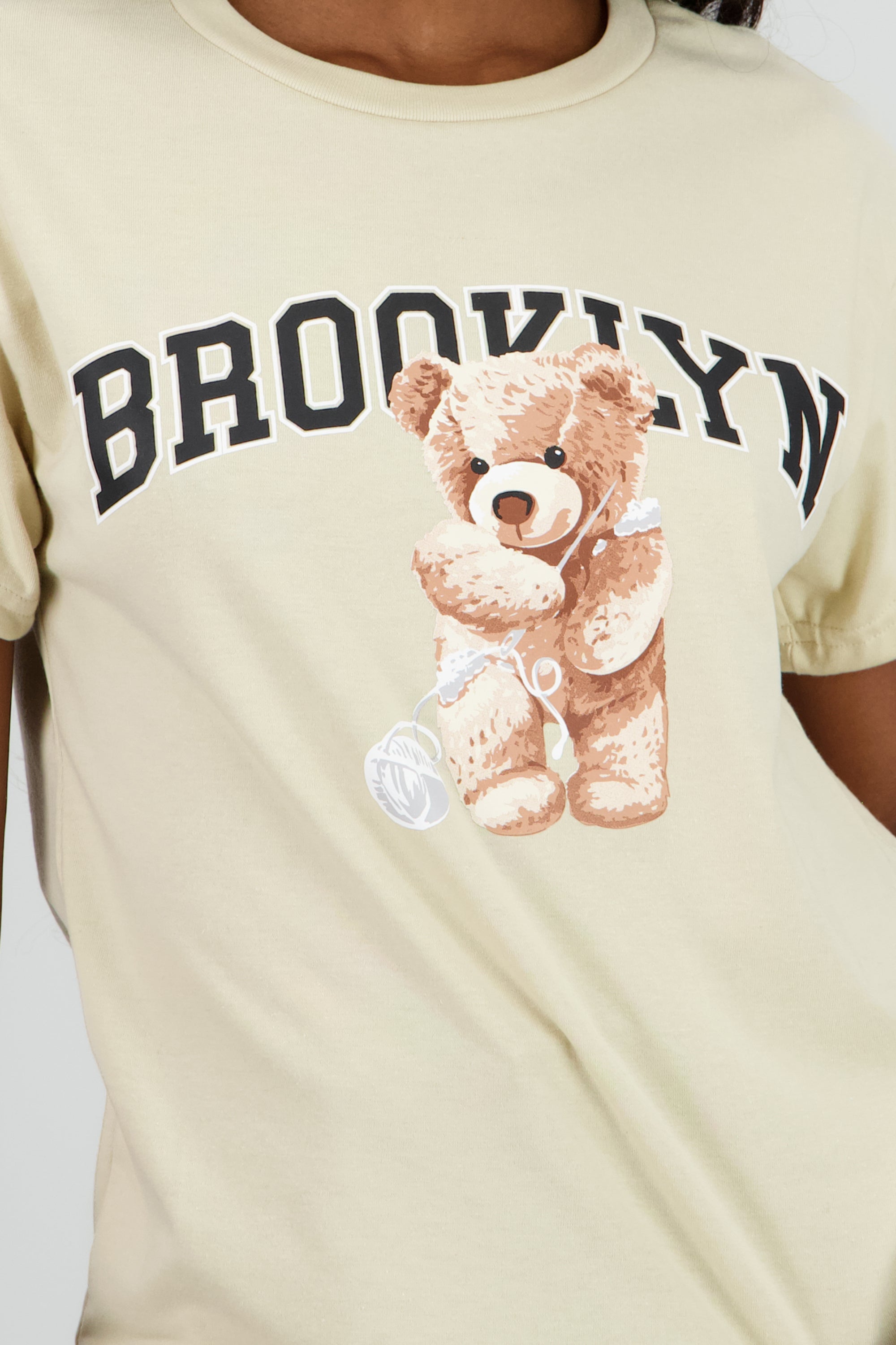 Playera Manga Corta Osito Brooklyn
