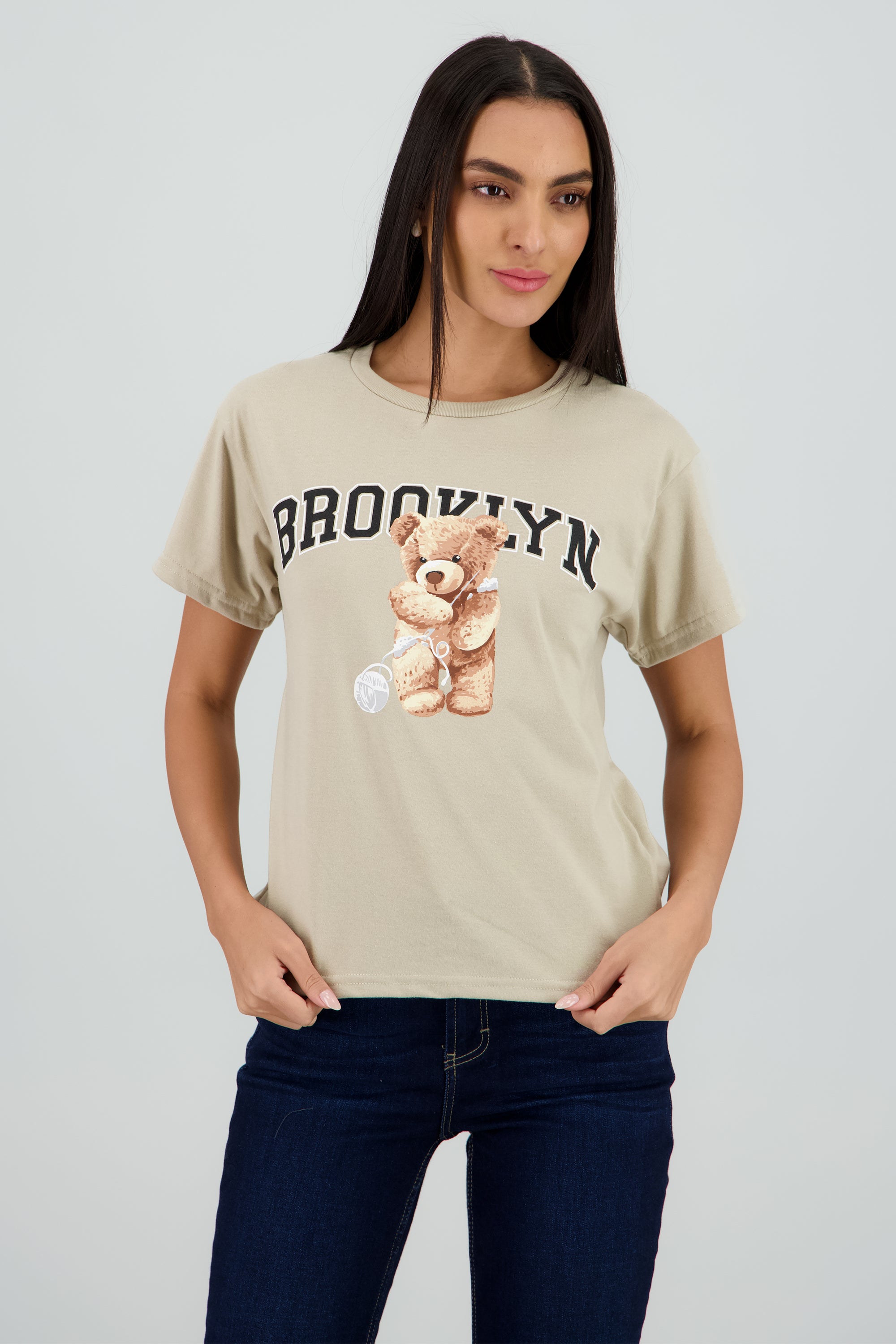 Playera Manga Corta Osito Brooklyn