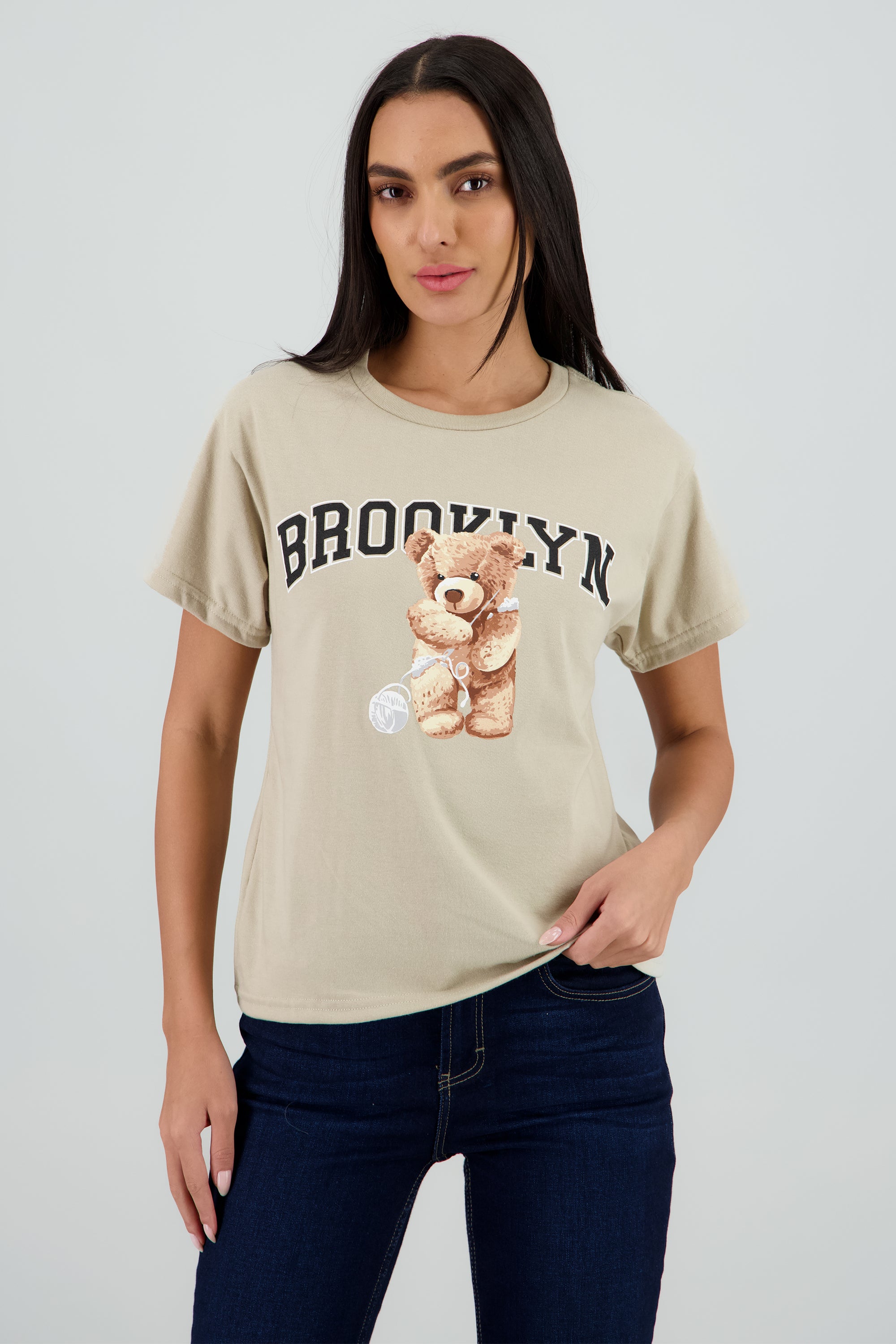 Playera Manga Corta Osito Brooklyn