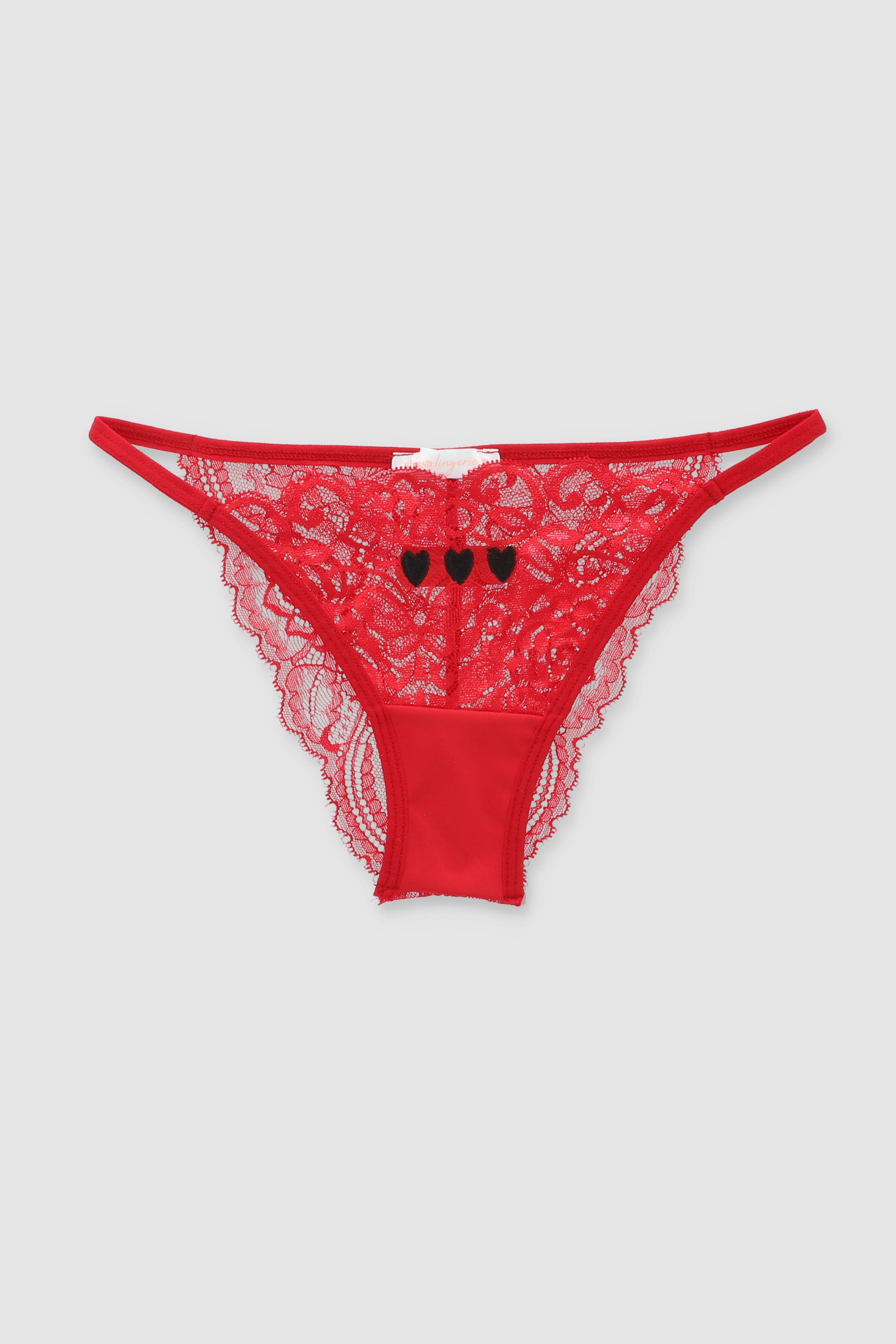 Bikini detalle bordado ROJO