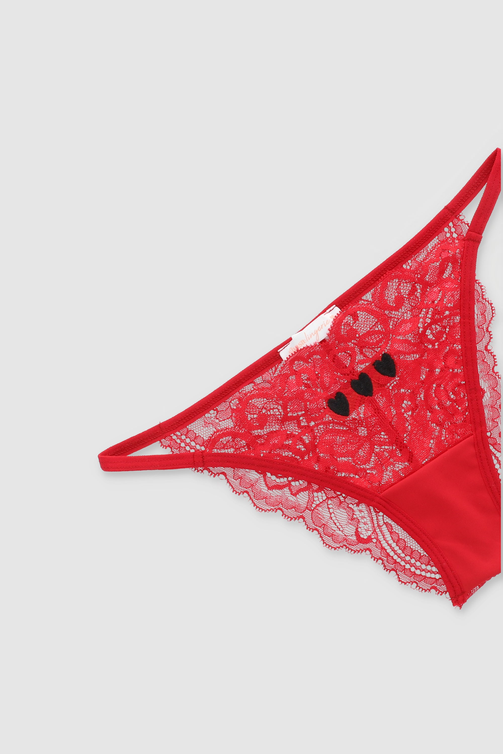 Bikini detalle bordado ROJO