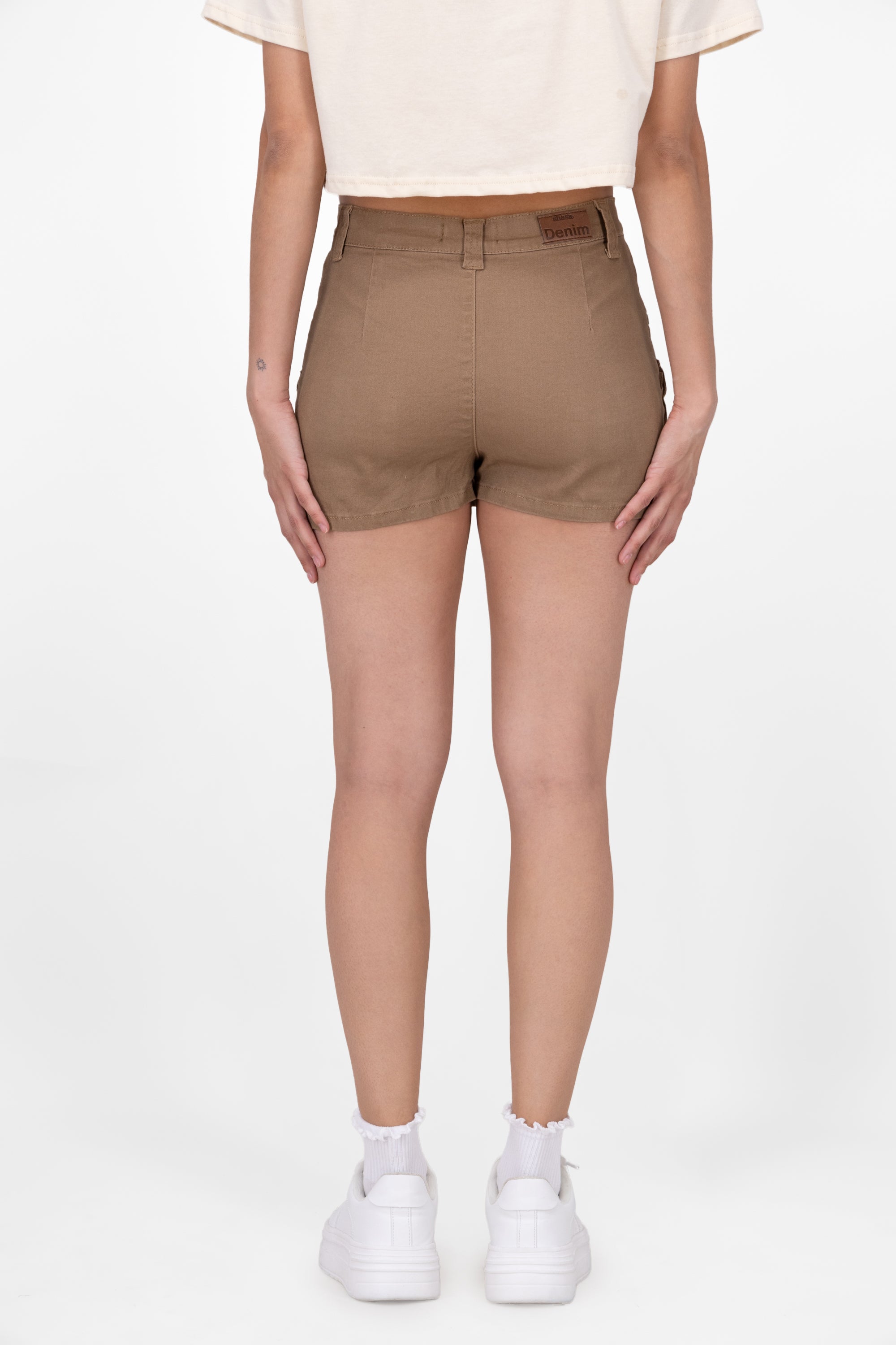 Falda Short Cargo 2 Bolsas KHAKI