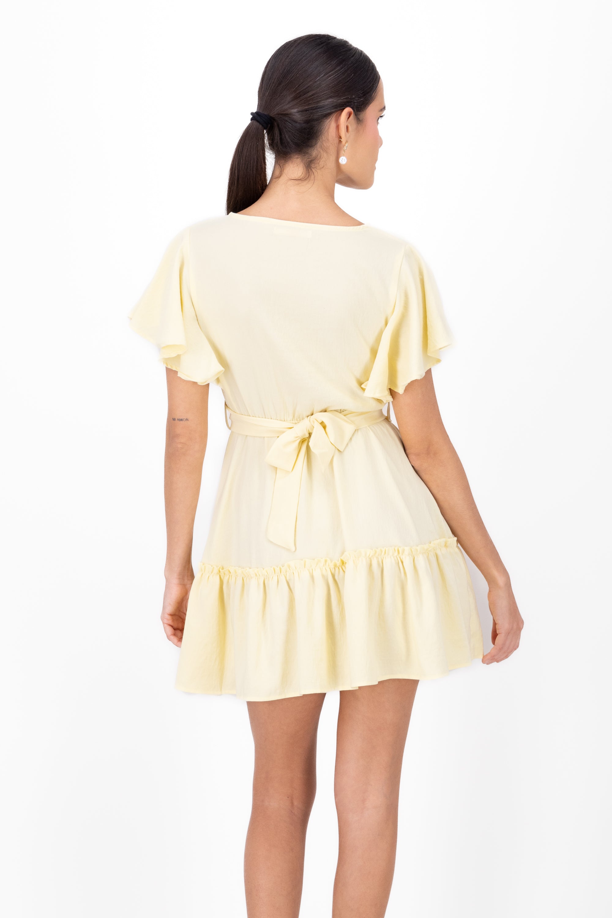 Vestido Campesino Liso AMARILLO