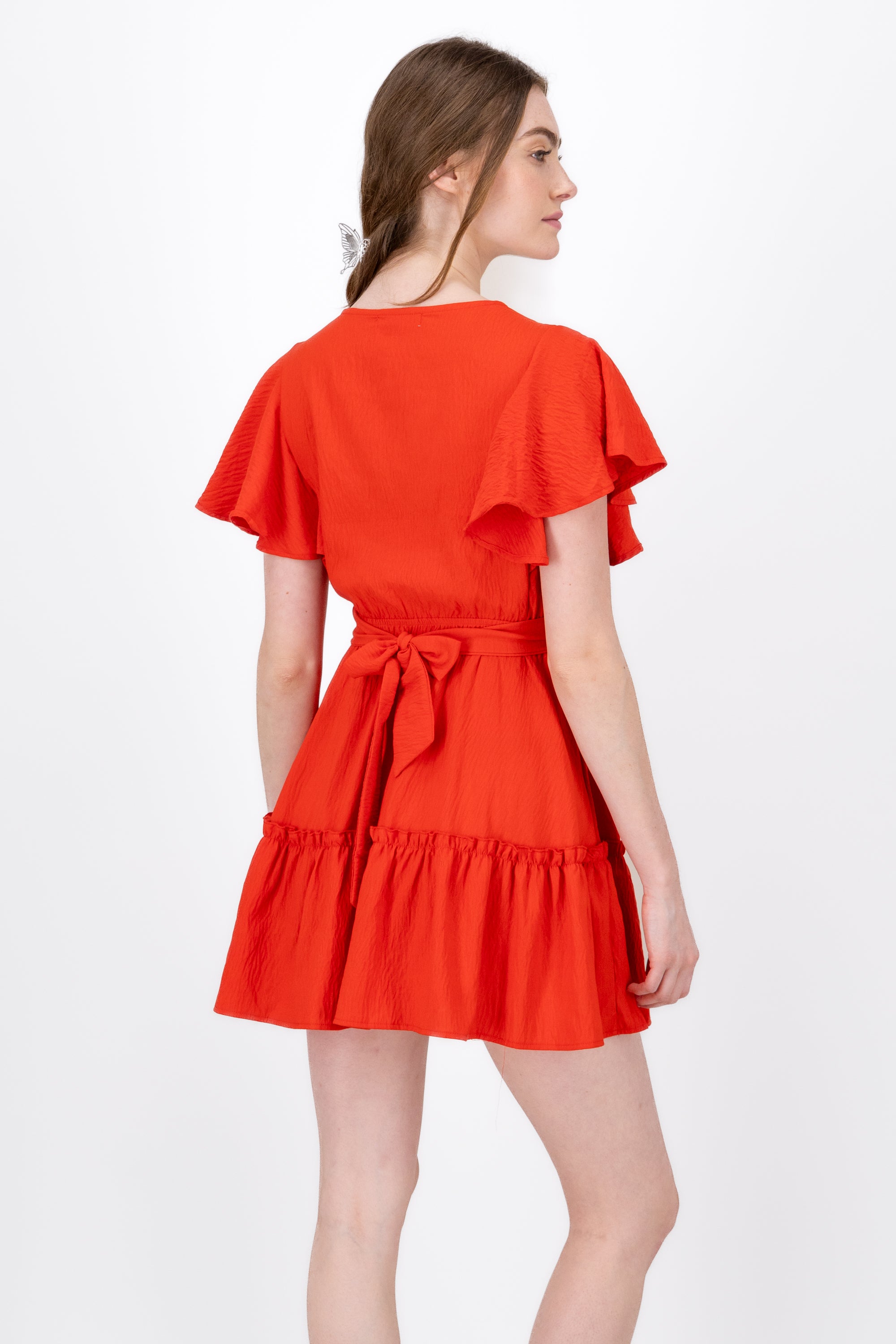 Vestido Campesino Liso ROJO