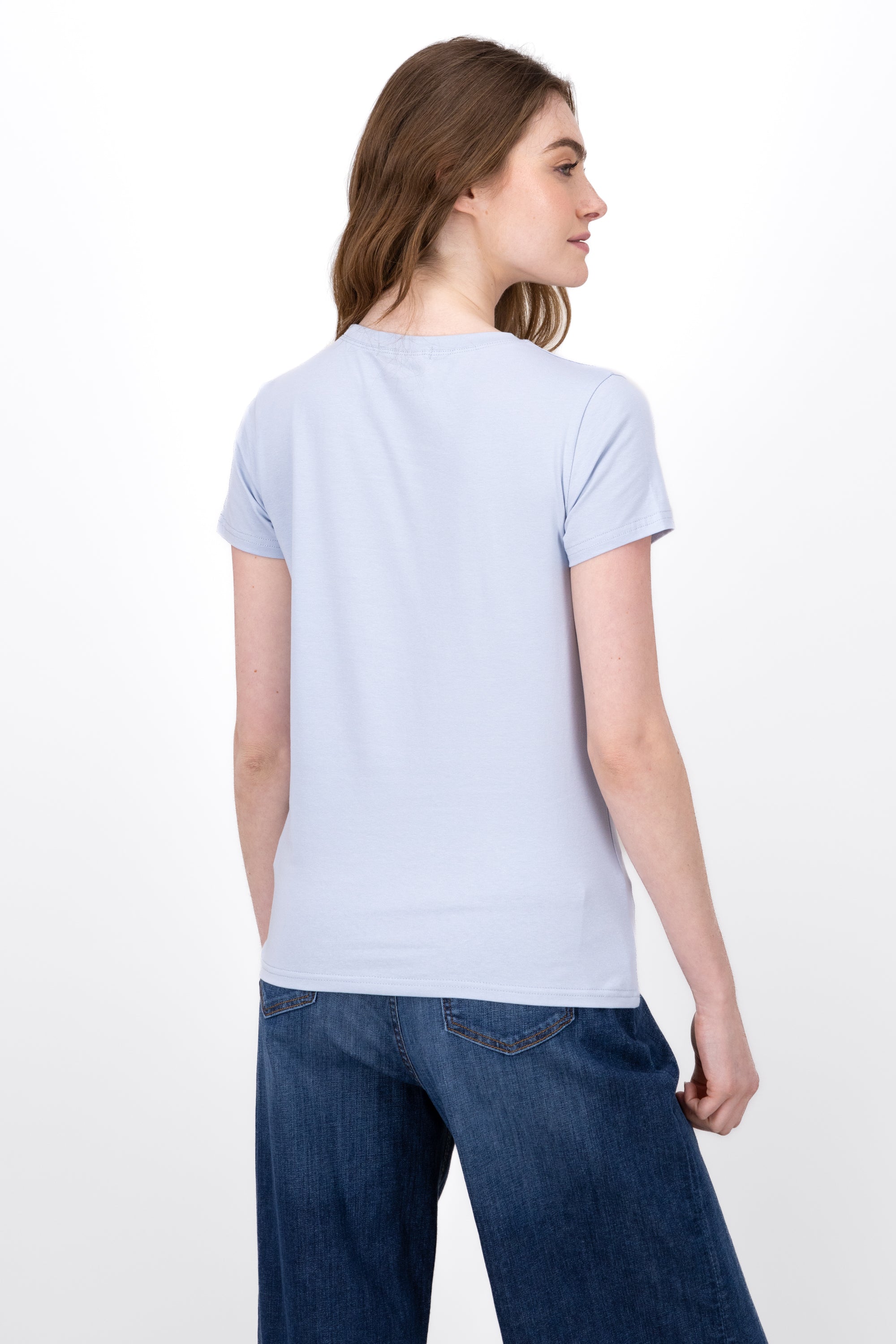 Playera Estampado Amour Is French AZUL