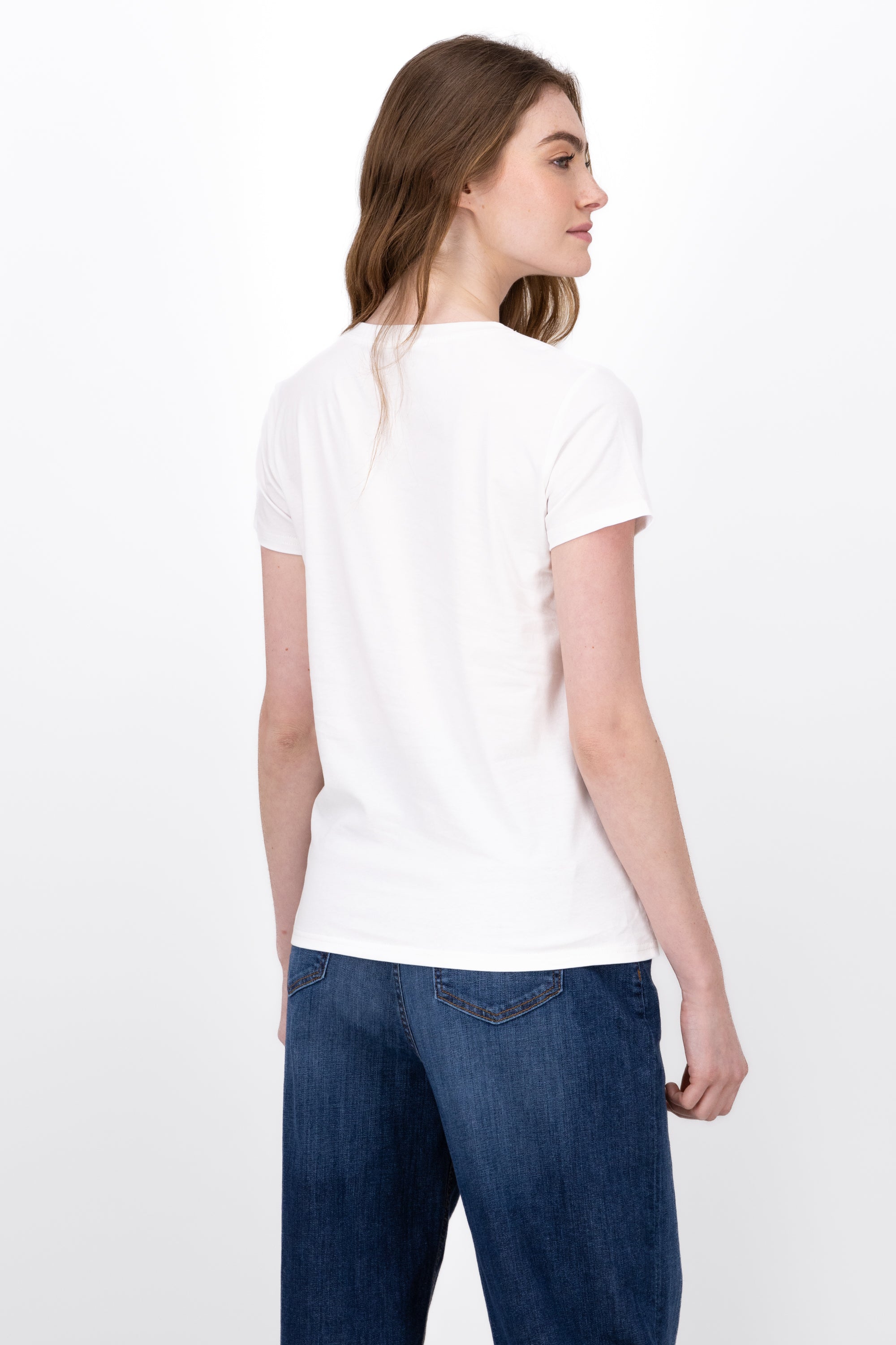 Playera Estampado Amour Is French BLANCO