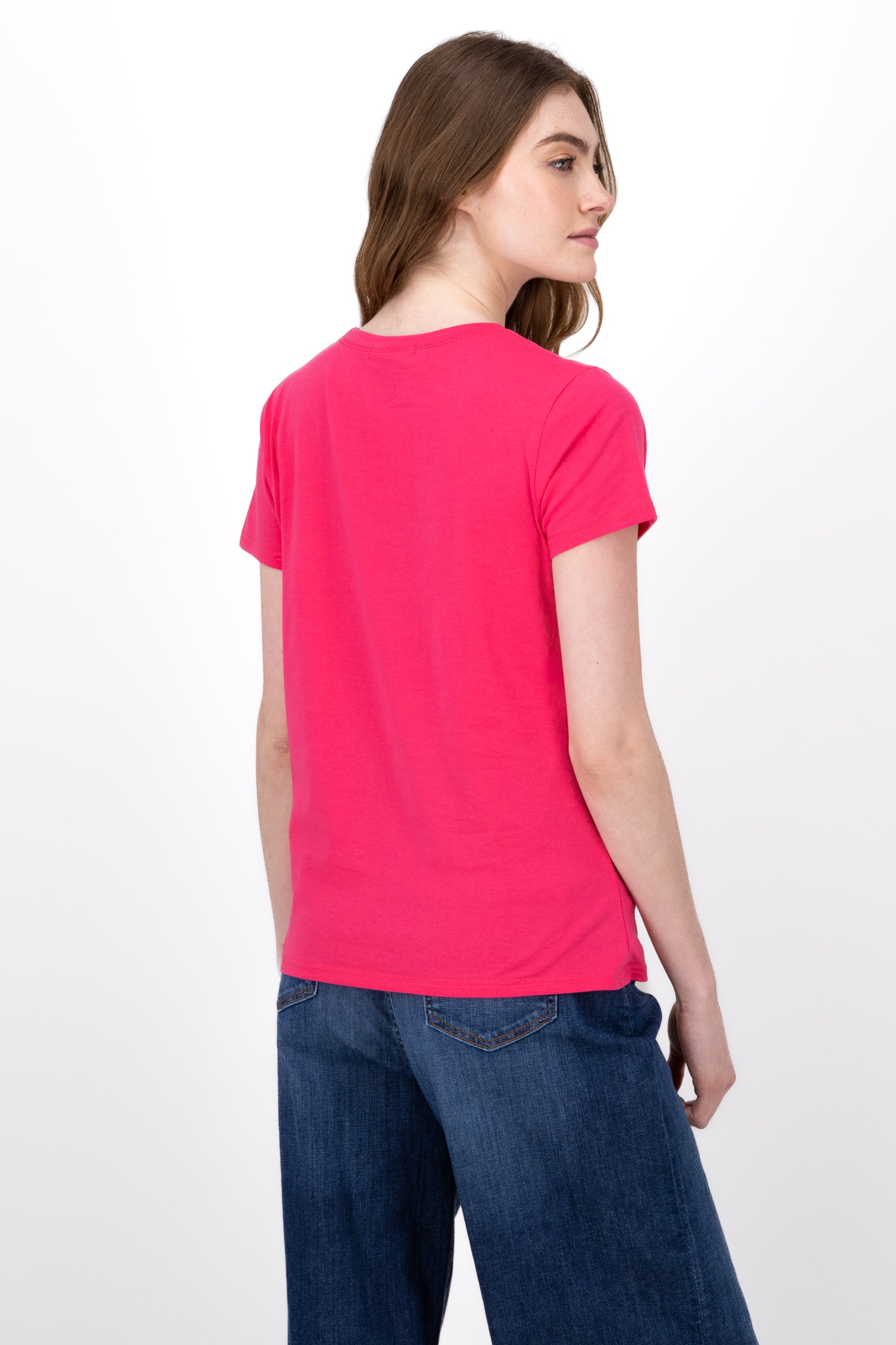 Playera Estampado Amour Is French ROSA