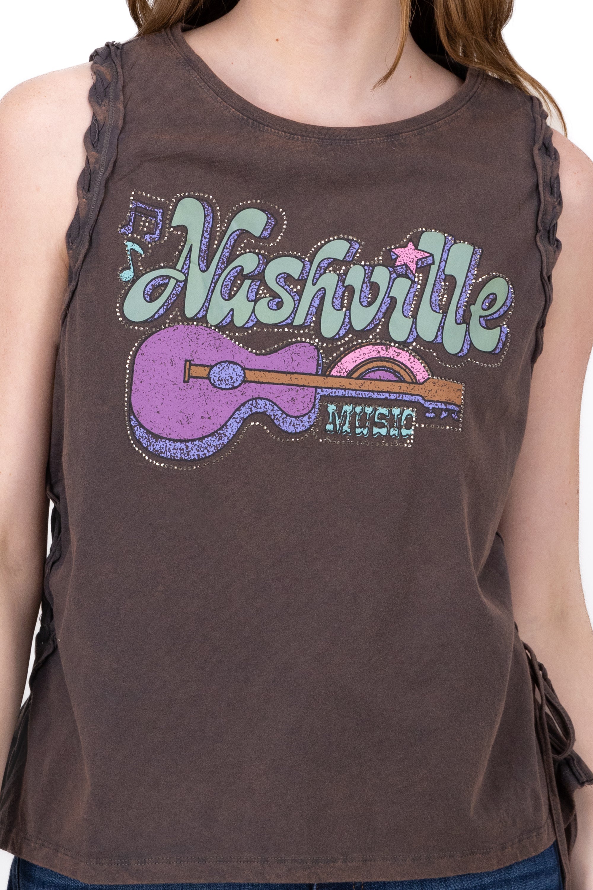 Top Acid Whas Estampado Nashville CAFE