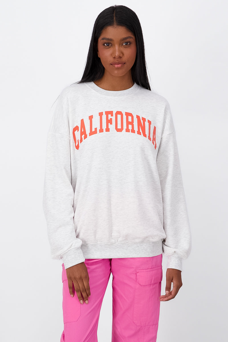 Sudadera oversize california GRIS