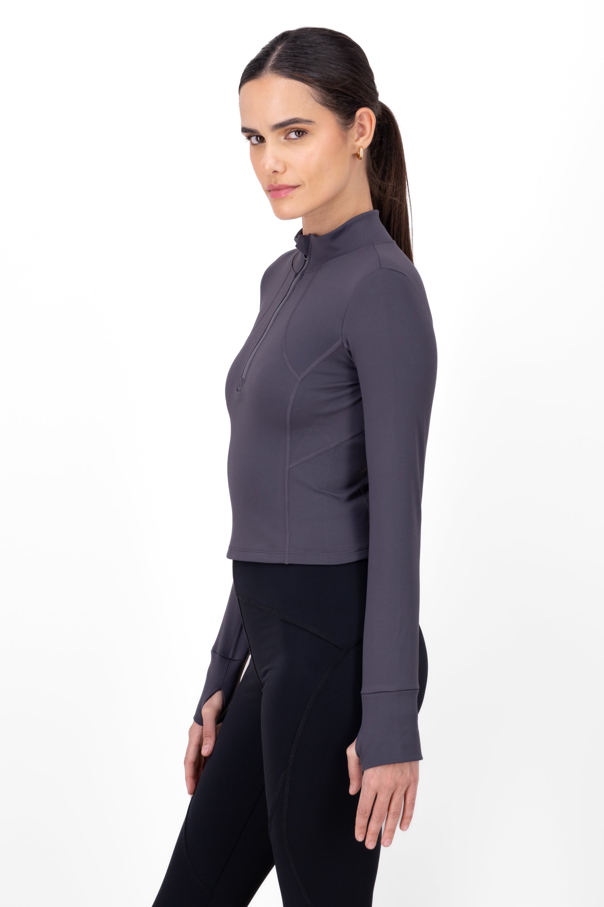 Sudadera cierre GRIS