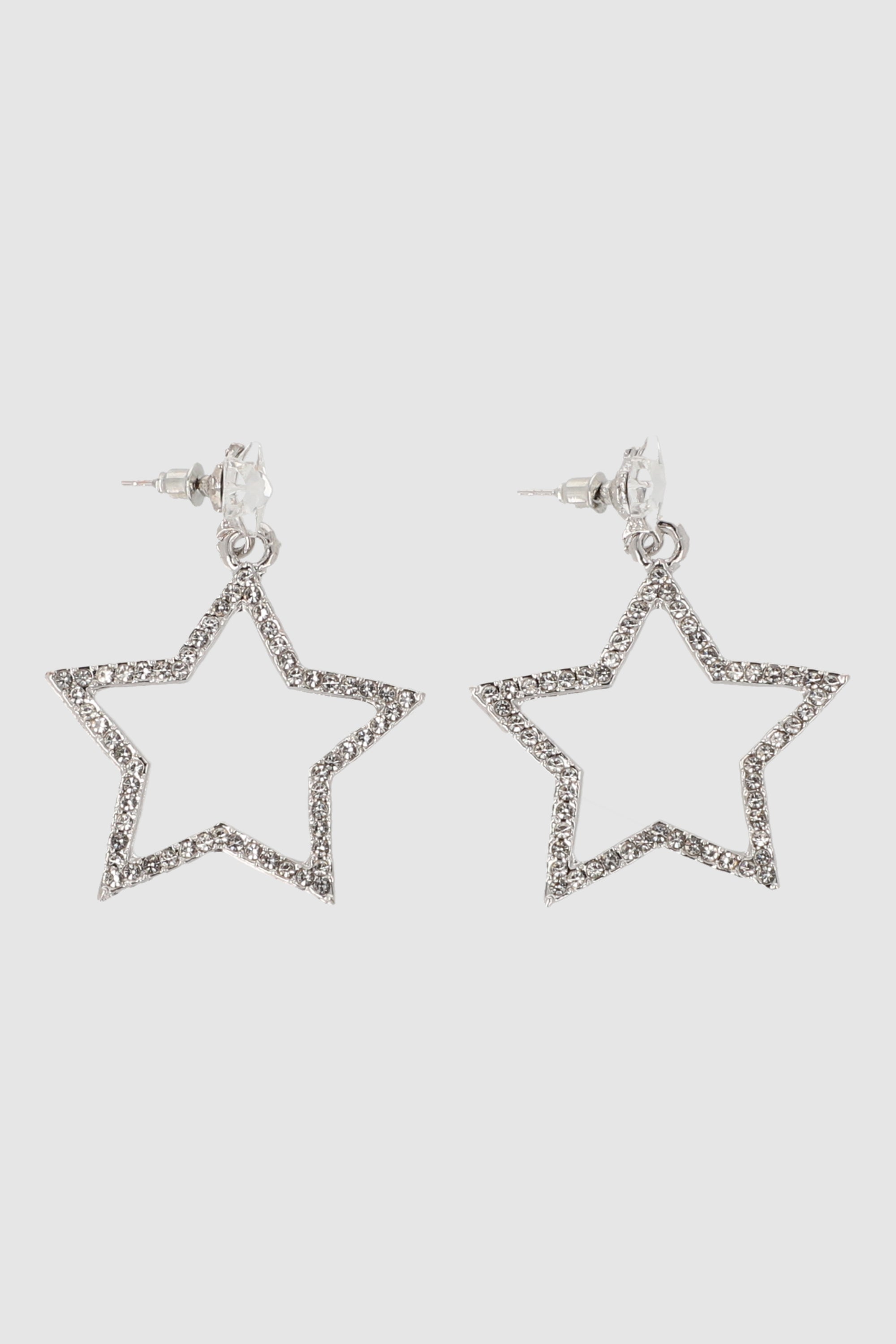 Aretes Estrellas Brillos PLATA