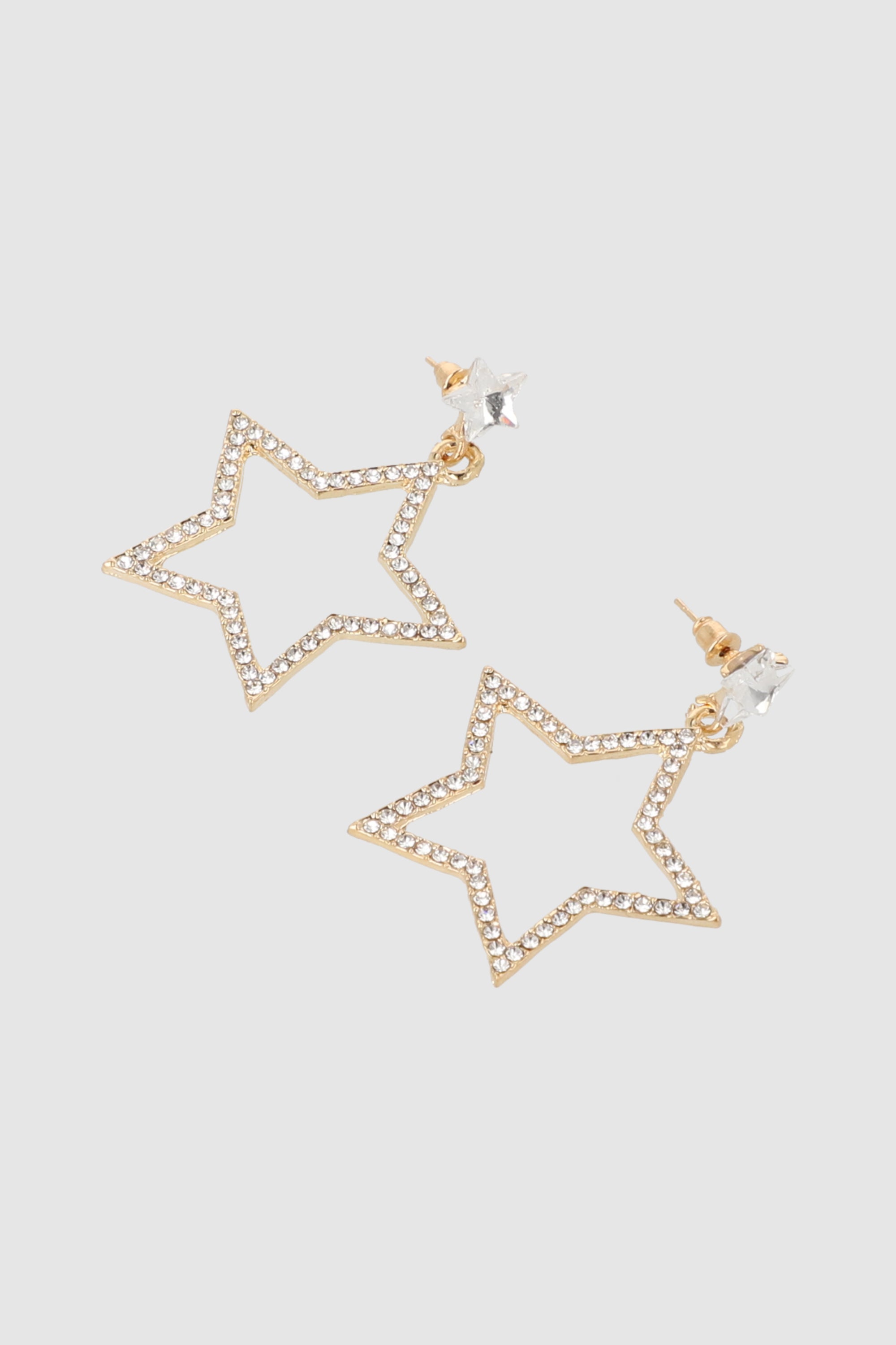 Aretes Estrellas Brillos ORO