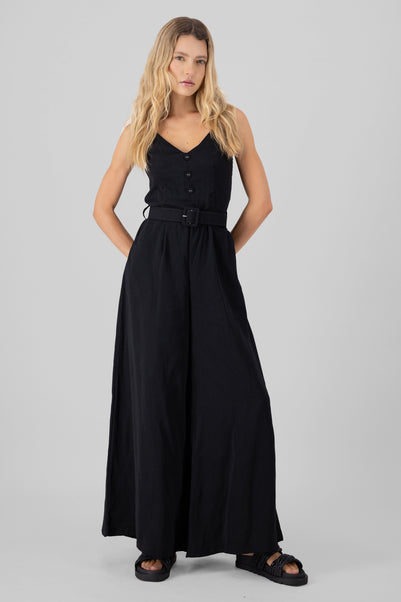 Jumpsuit Pantalon Wide Leg Con Cinturon Hypsters