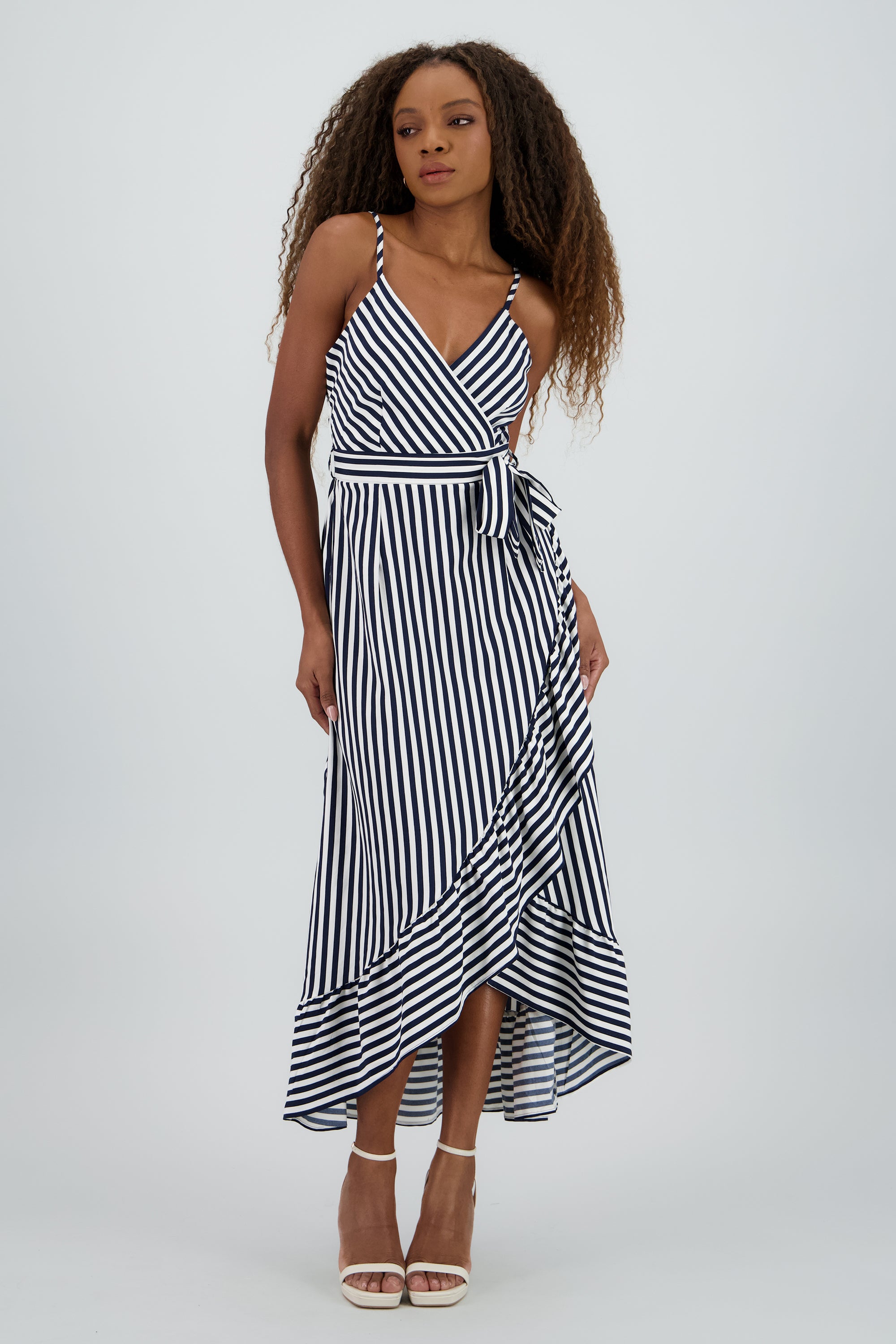 Vestido Midi Olanes Rayas Hypsters