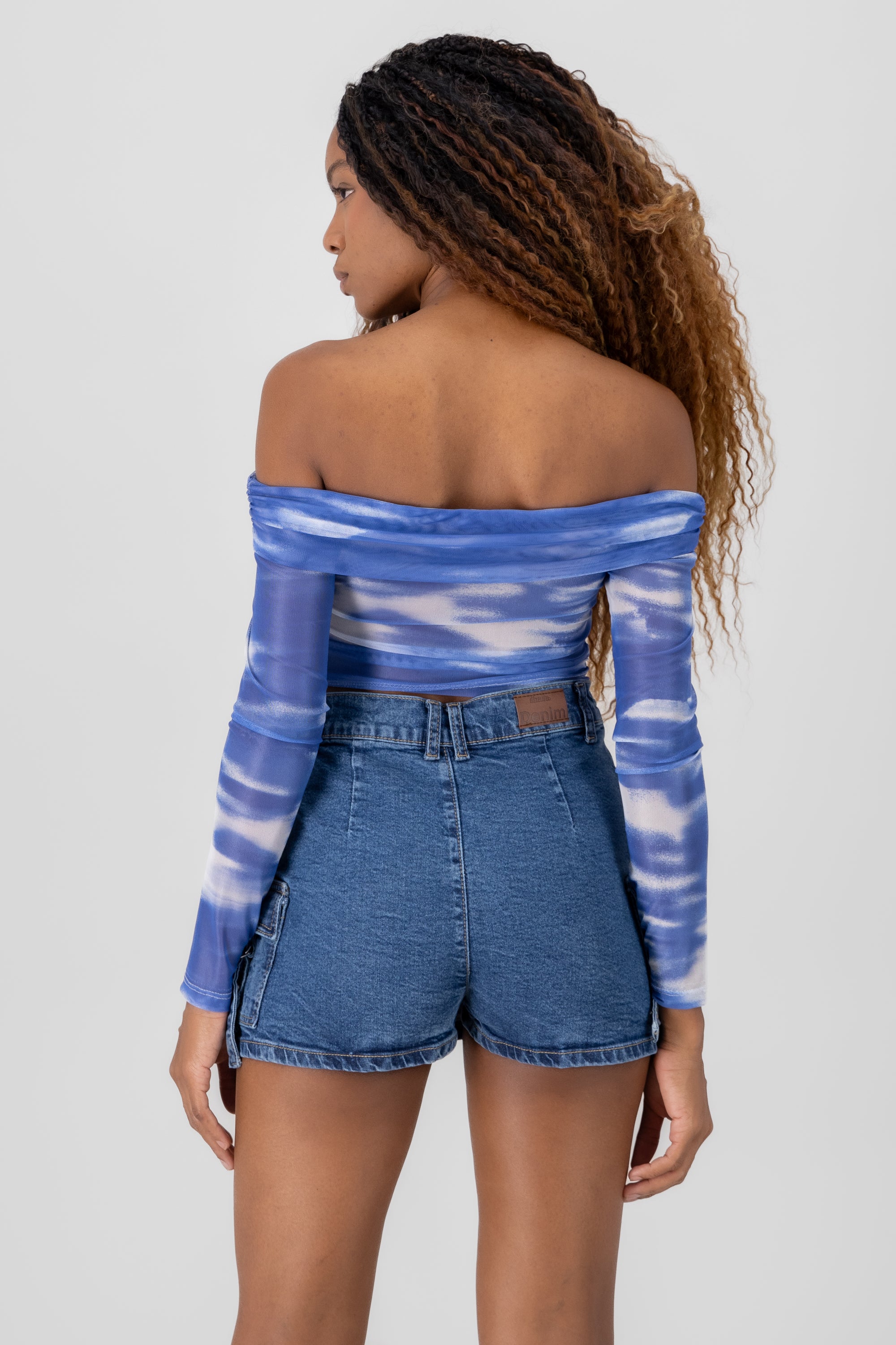 Top Mesh Detalle Estampado INDIGO