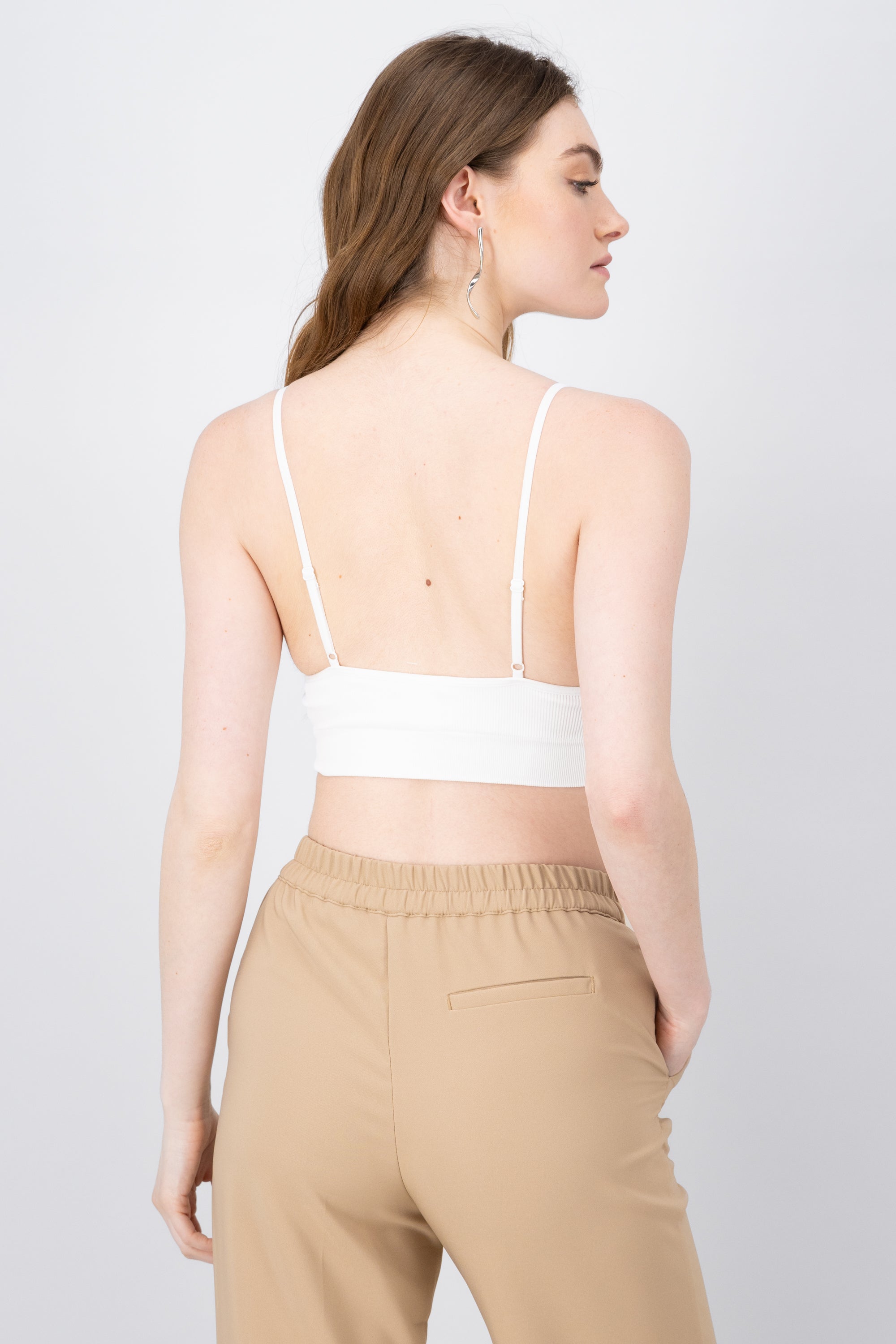 Top de copas seamless cropped BLANCO