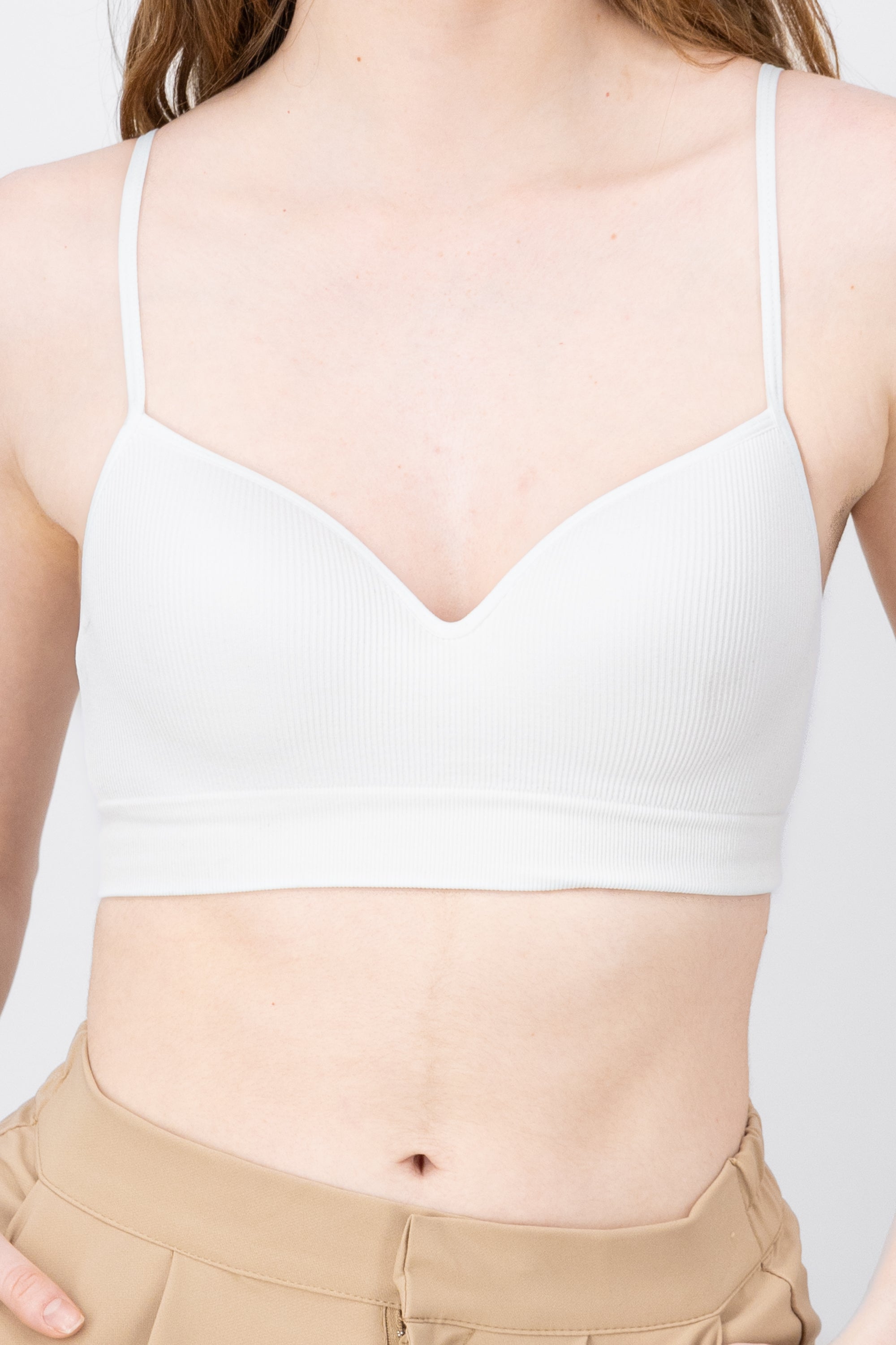 Top de copas seamless cropped BLANCO