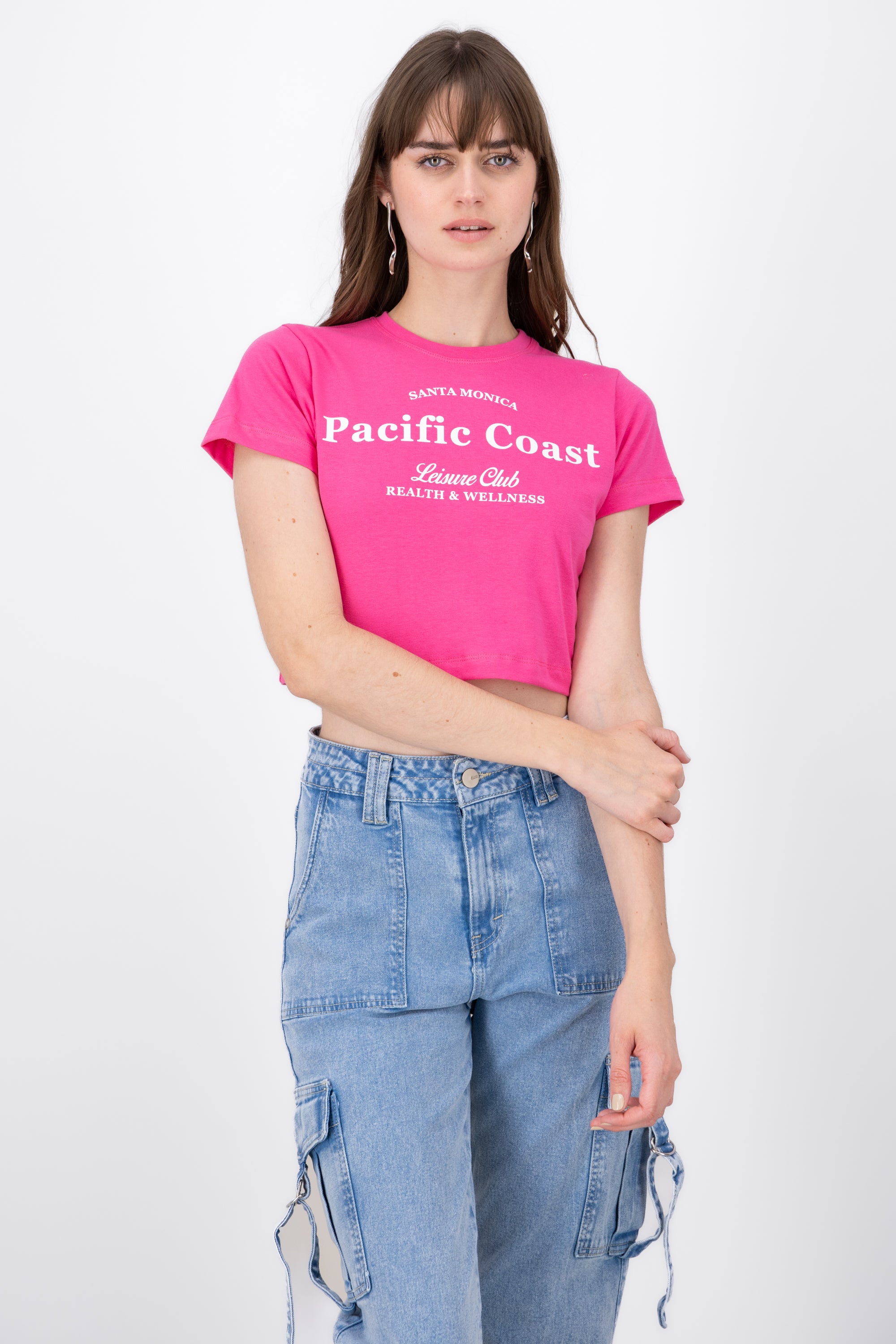 Crop Pacific Manga Corta ROSA