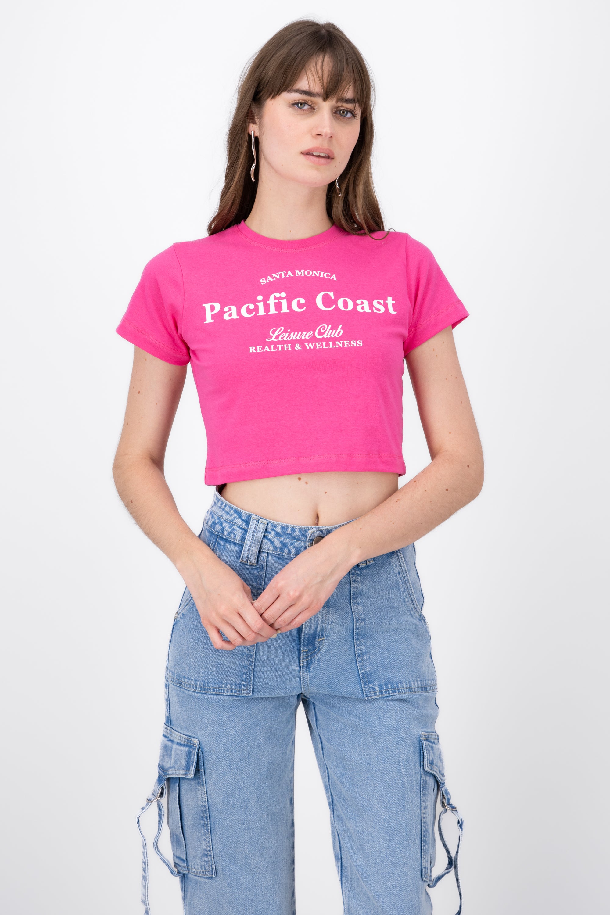 Crop Pacific Manga Corta ROSA