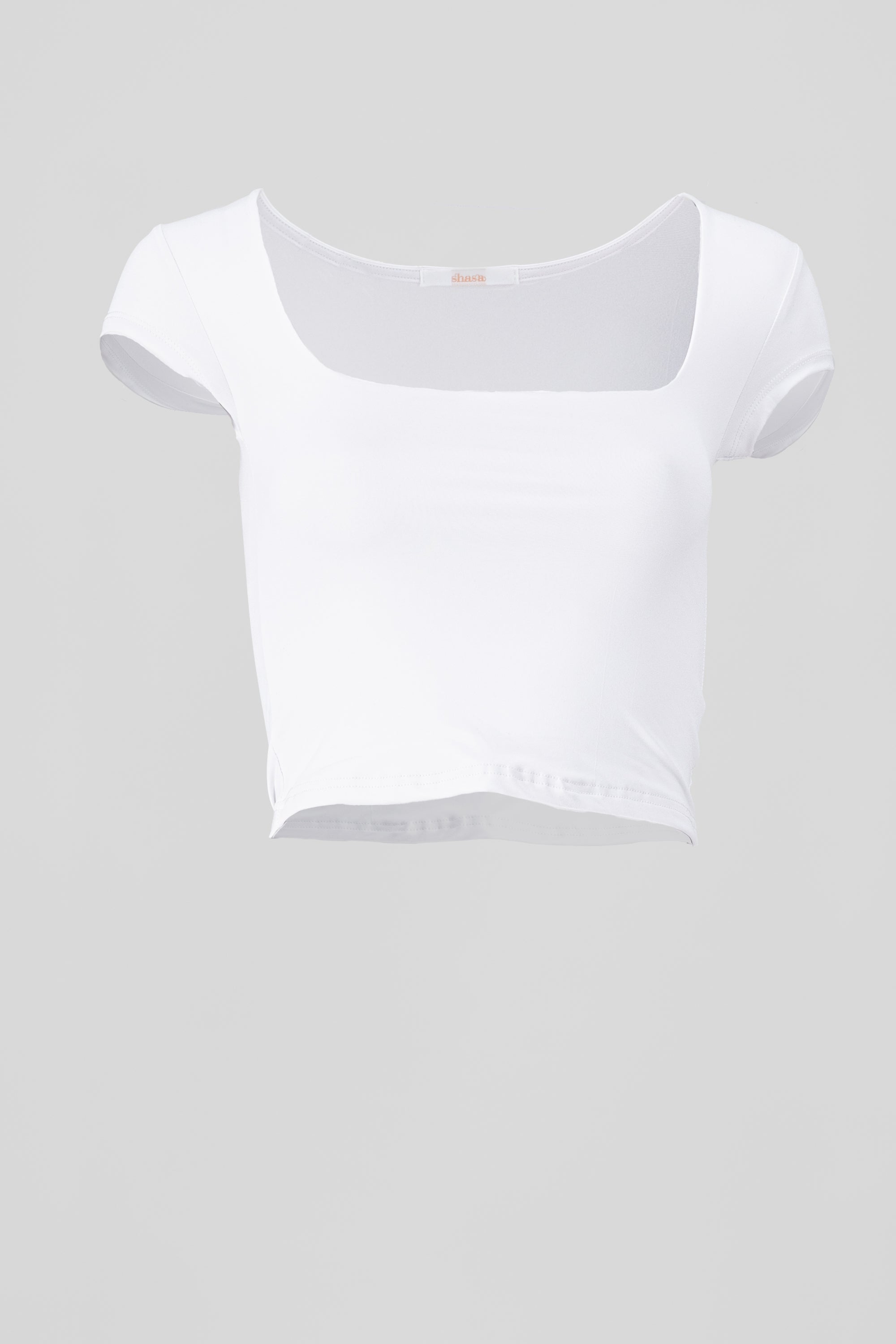 Top Escote Cuadrado Seamless BLANCO