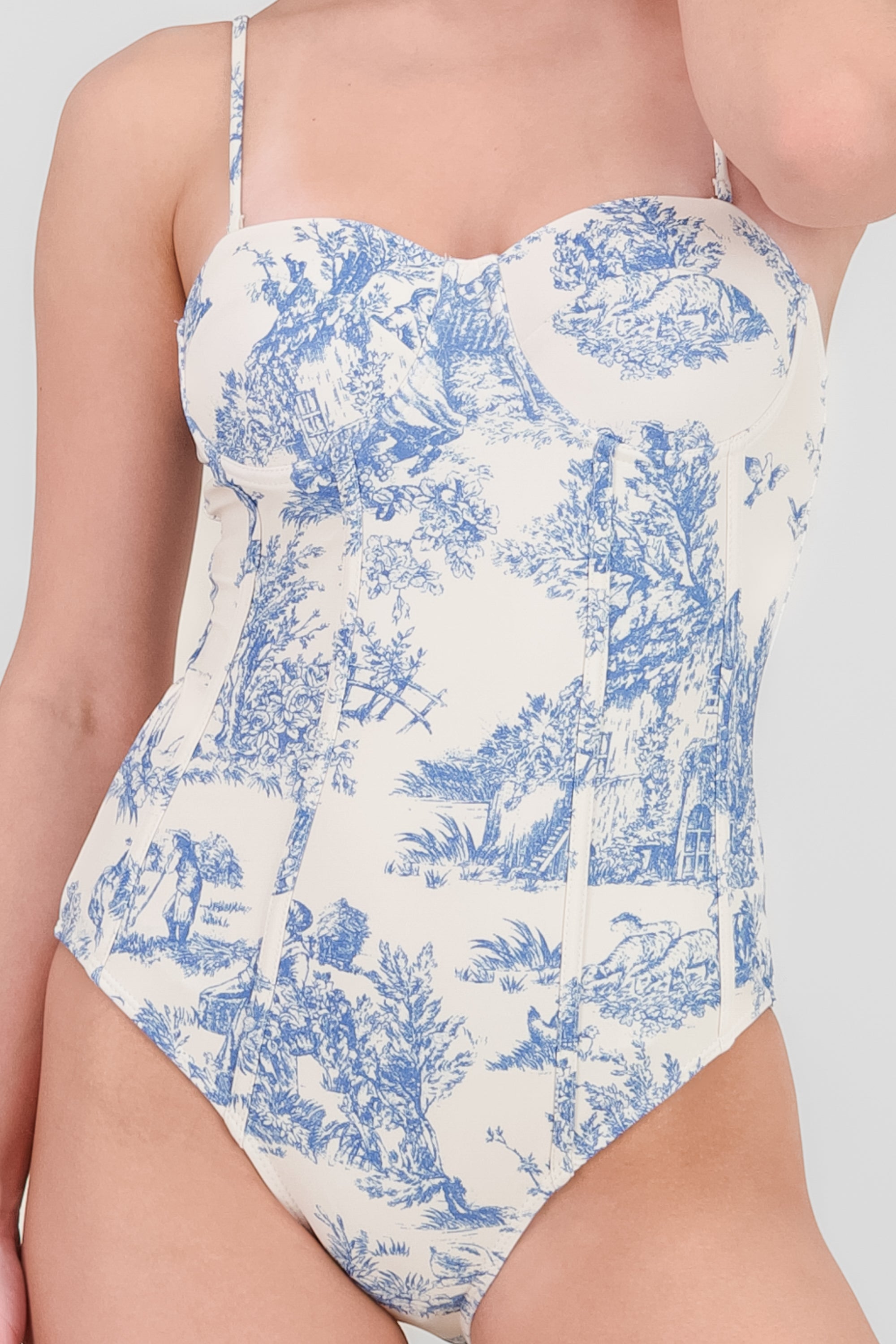 Traje de baño tipo corset
