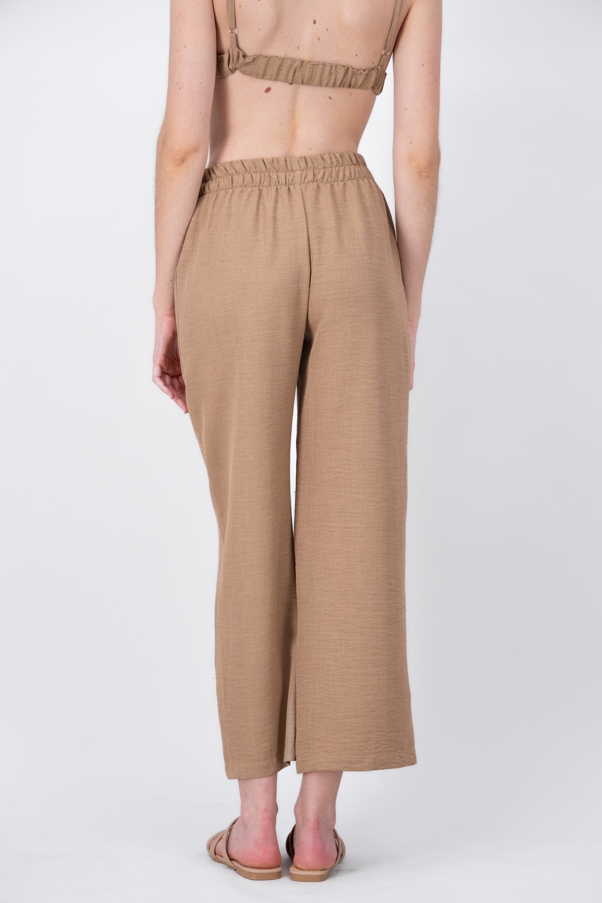 Pantalon Recto Det Textura BEIGE