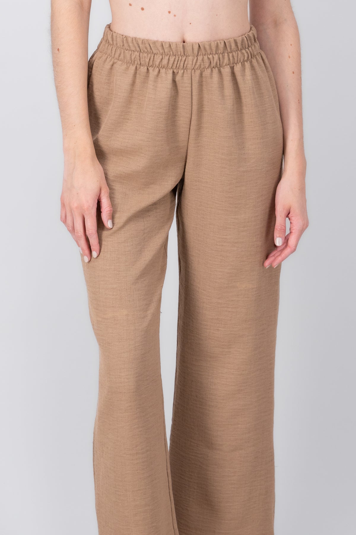 Pantalon Recto Det Textura BEIGE