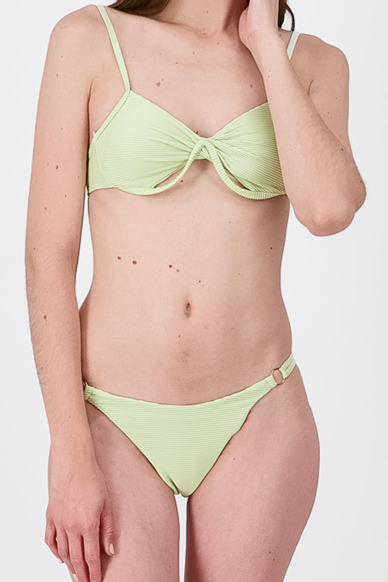 Bikini detalle nudo VERDE CLARO