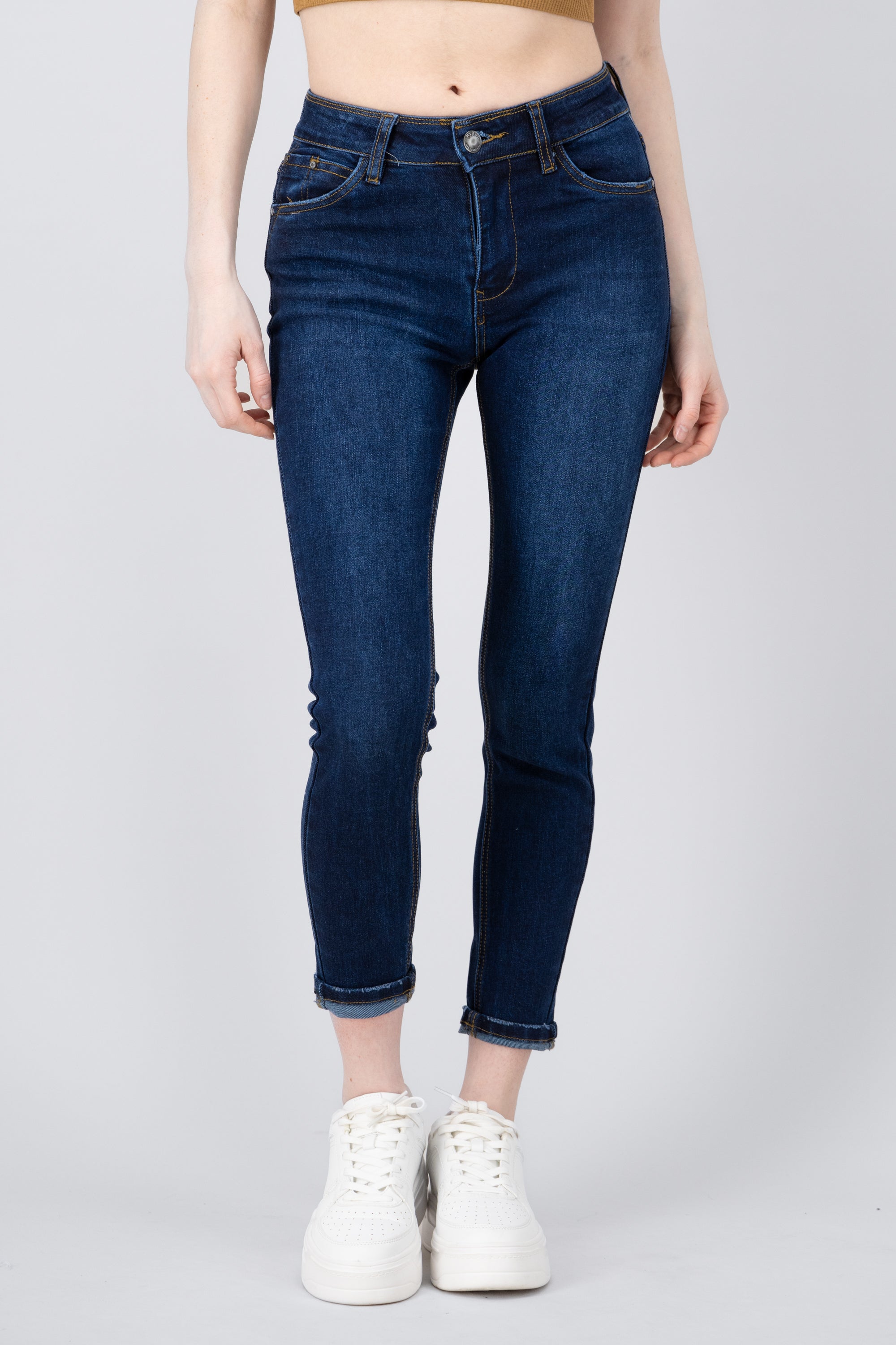 Jeans skinny contraste DARK WASH