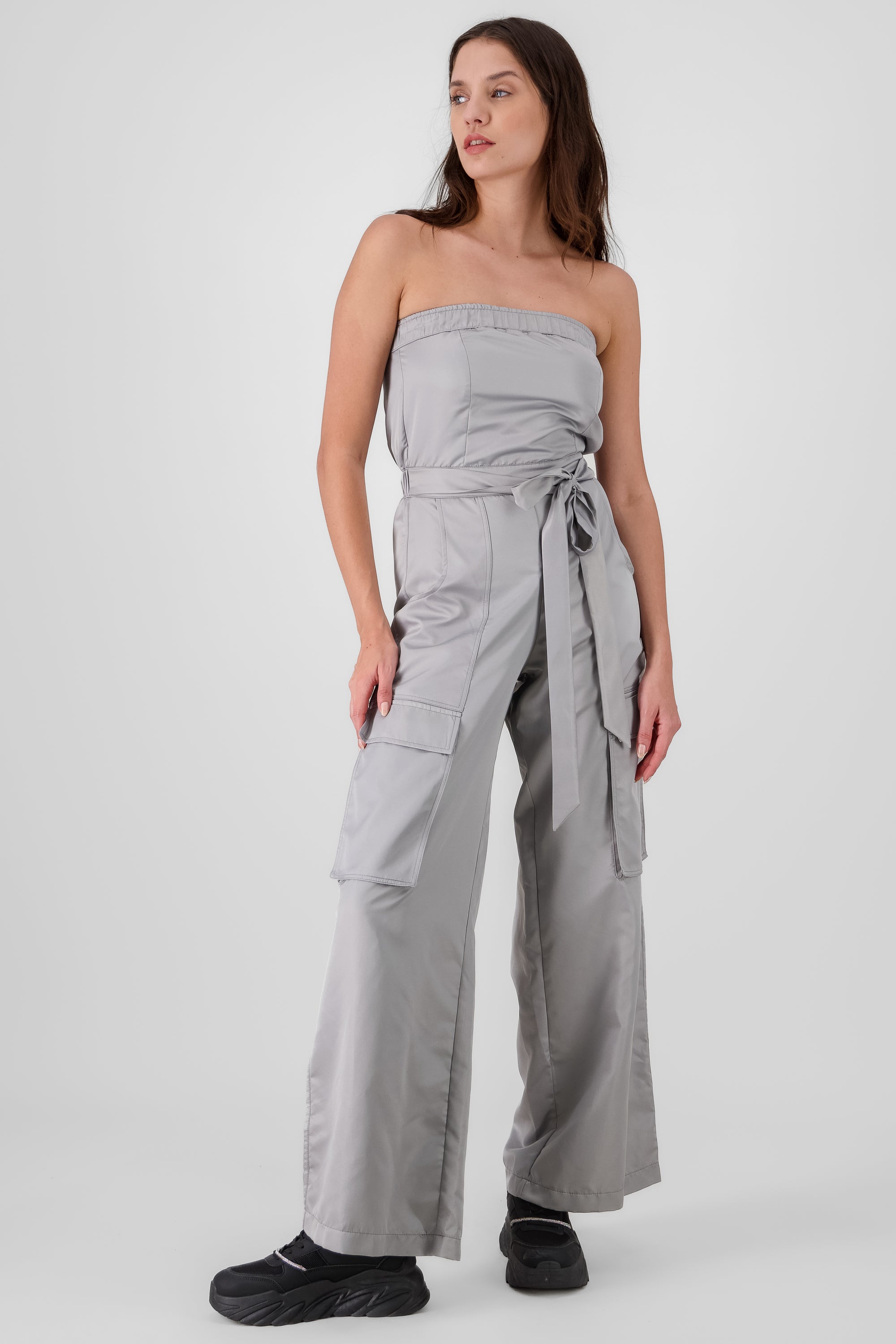 Jumpsuit strapples cargo GRIS