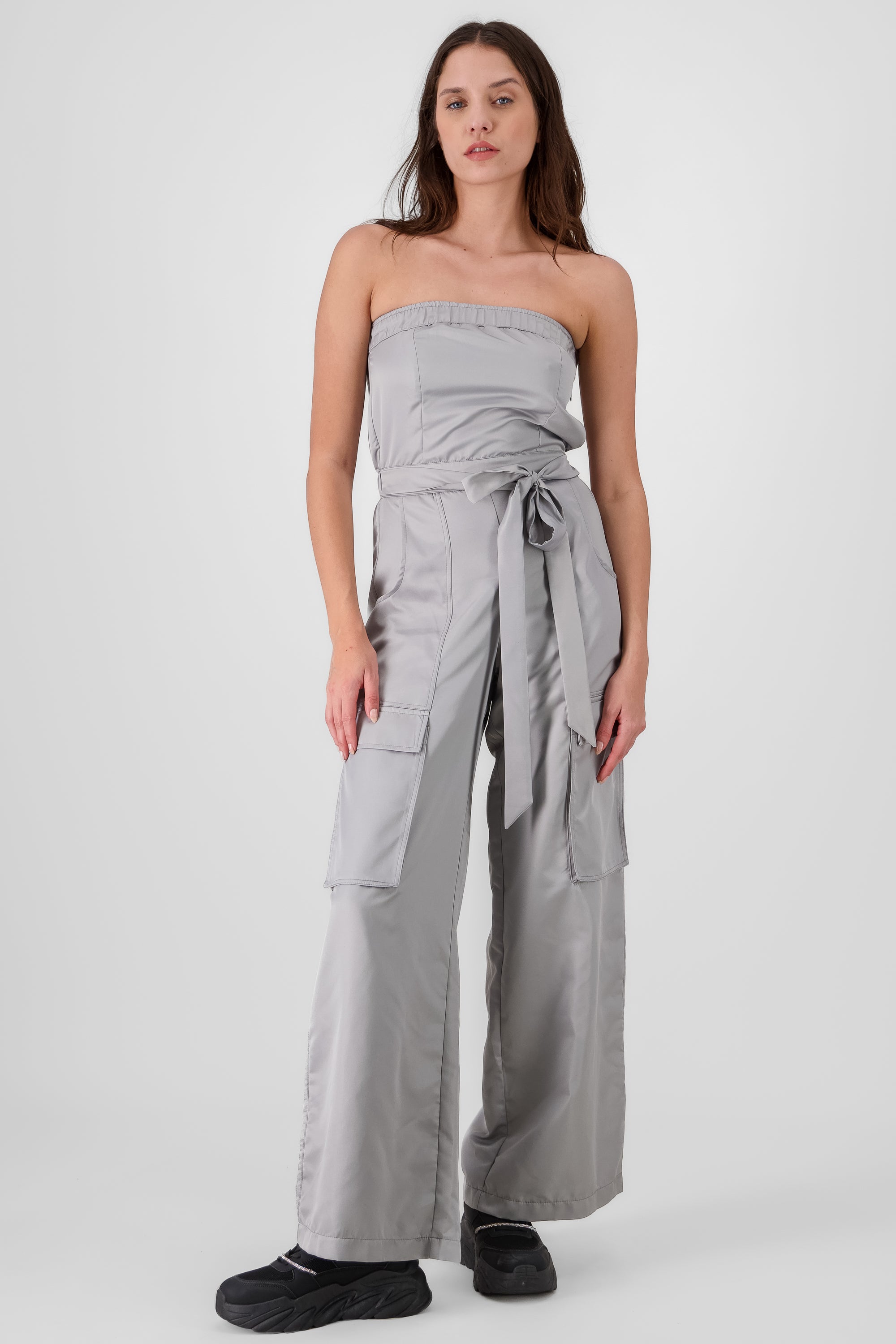 Jumpsuit strapples cargo GRIS