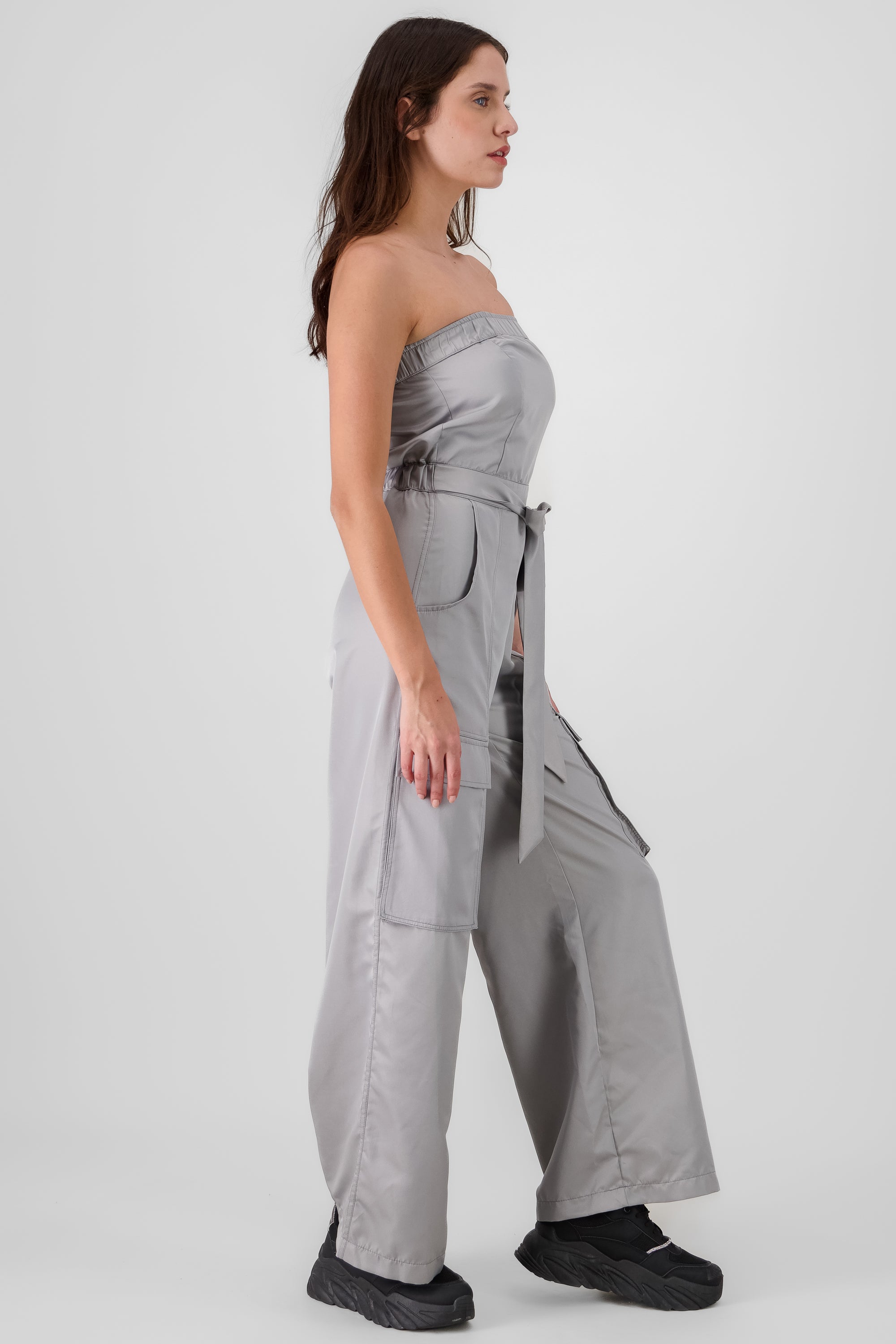 Jumpsuit strapples cargo GRIS