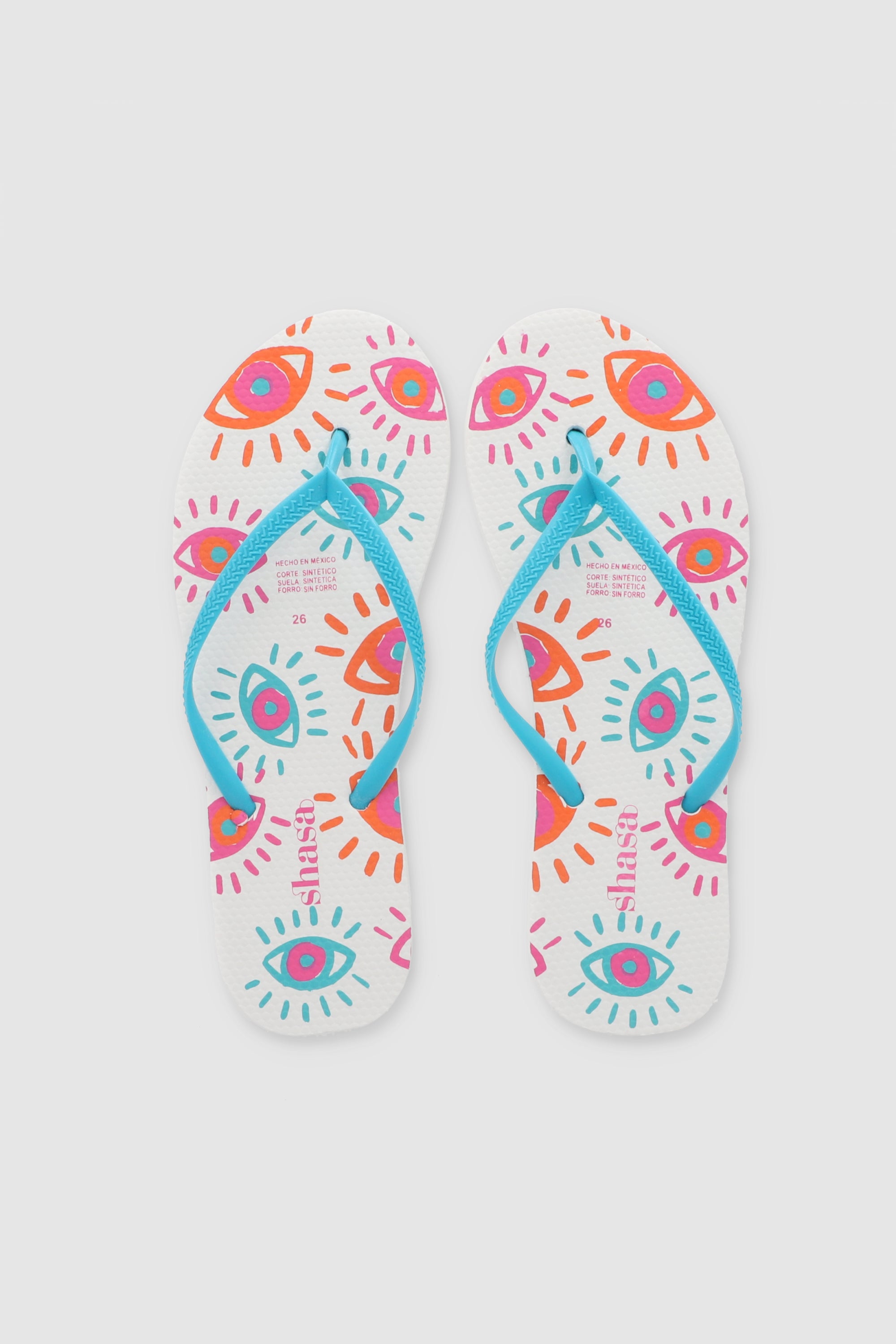 Flip Flop Ojos BLANCO COMBO