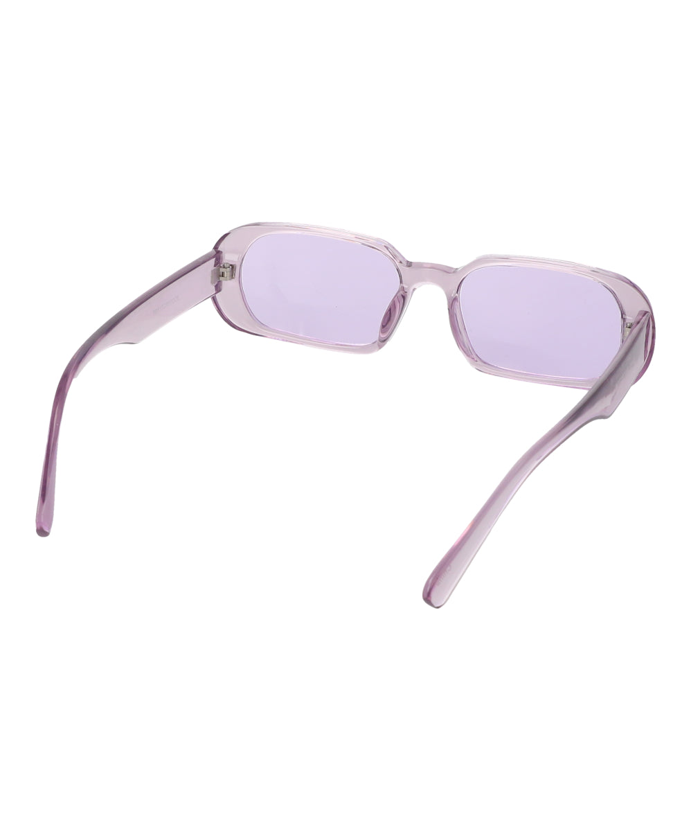 Lentes Rectangulo Ovalado Transparente MORADO